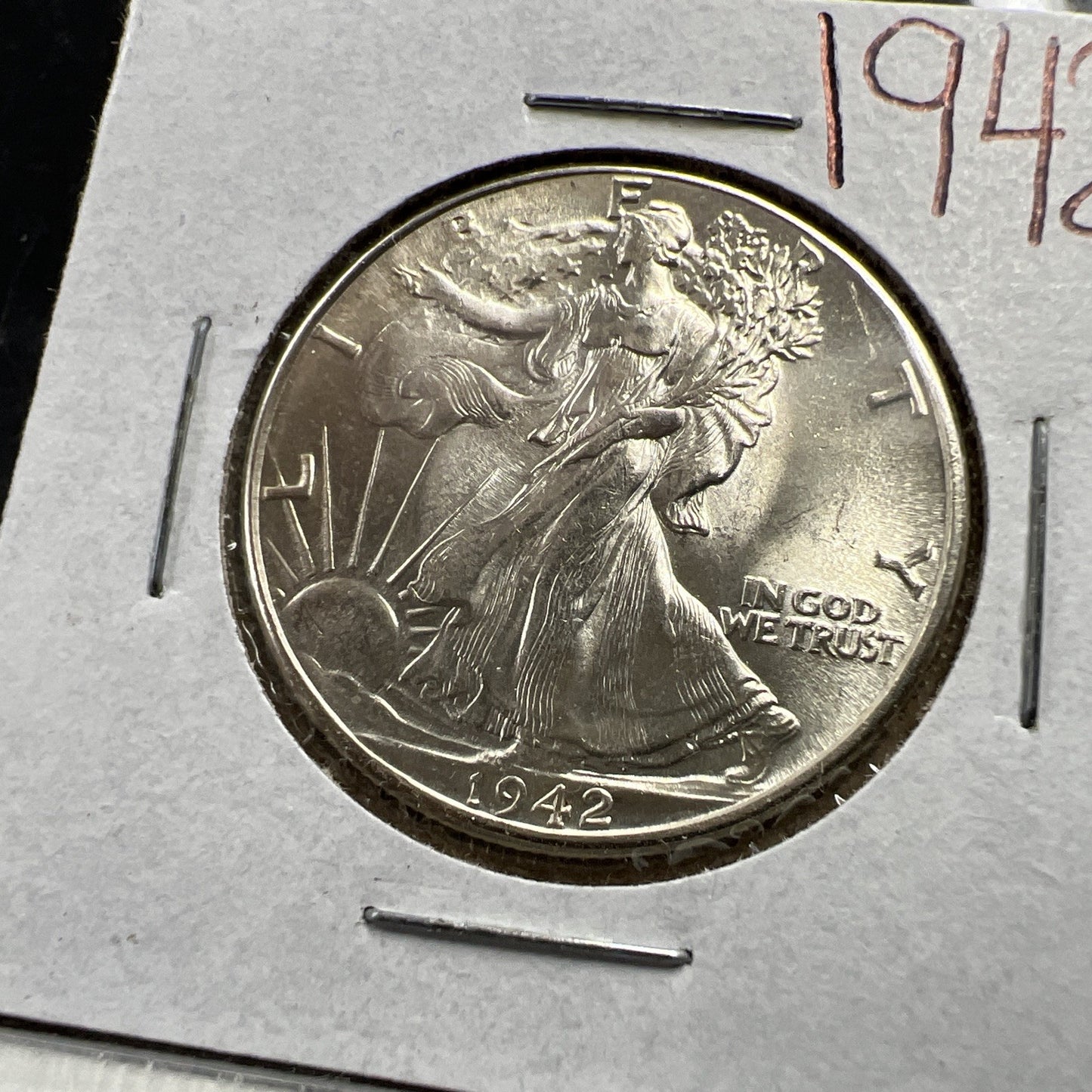 1942 P 50C Walking Liberty Half Dollar BU UNC Uncirculated