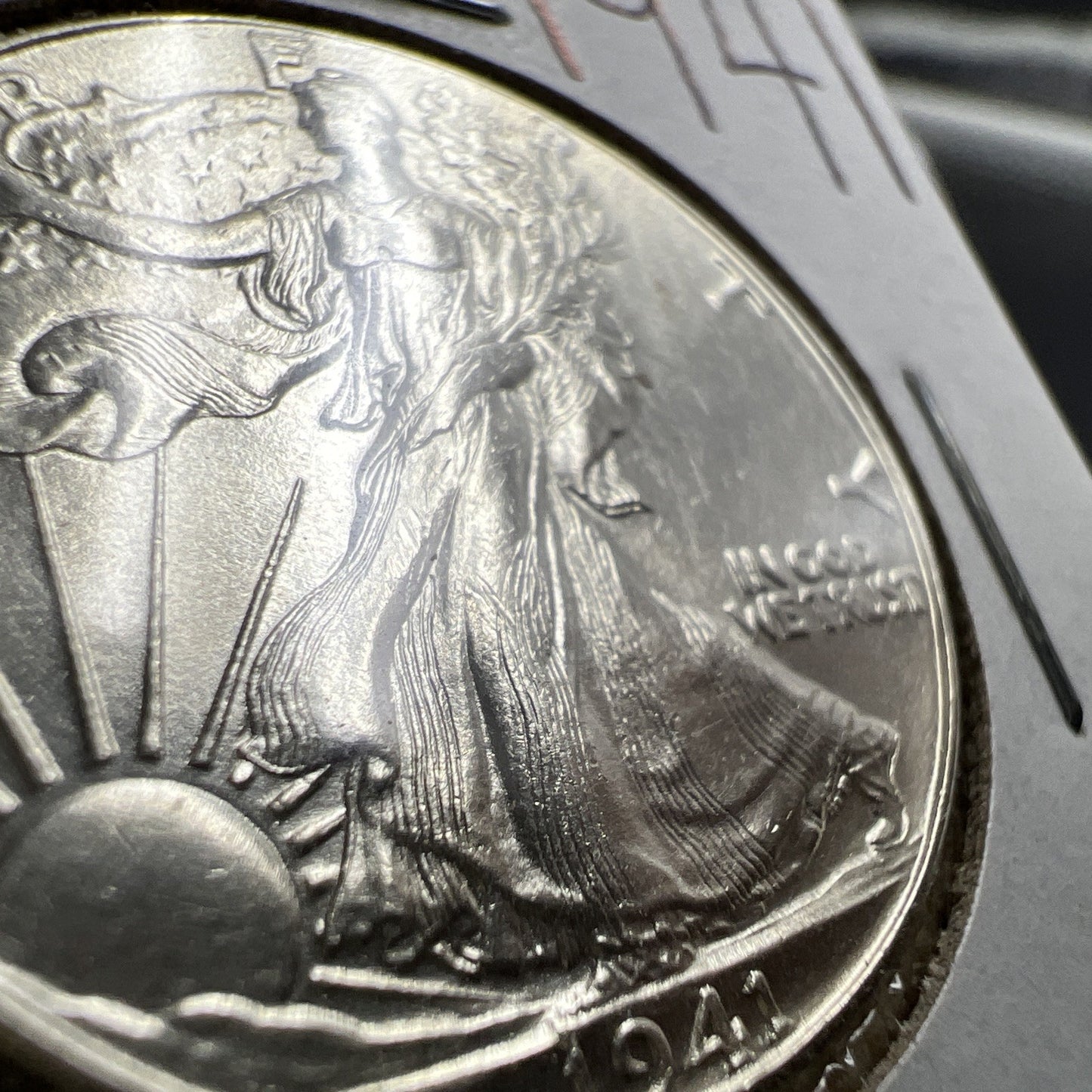 1941 P 50c Walking Liberty Silver Half Dollar UNC Details #B