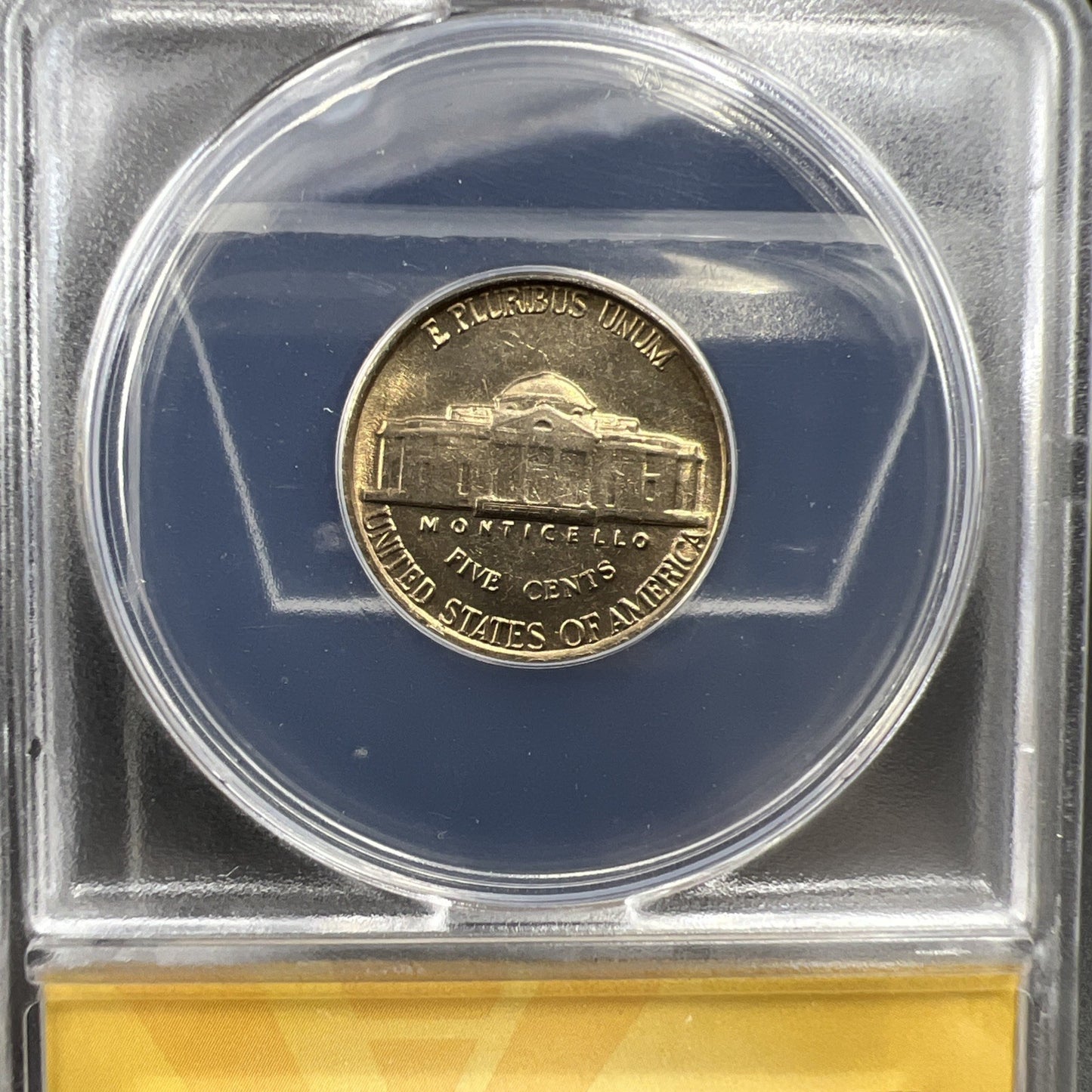 1942 5c Jefferson 5c Nickel Coin DDO Double Die Obverse FS-102 ANACS MS64