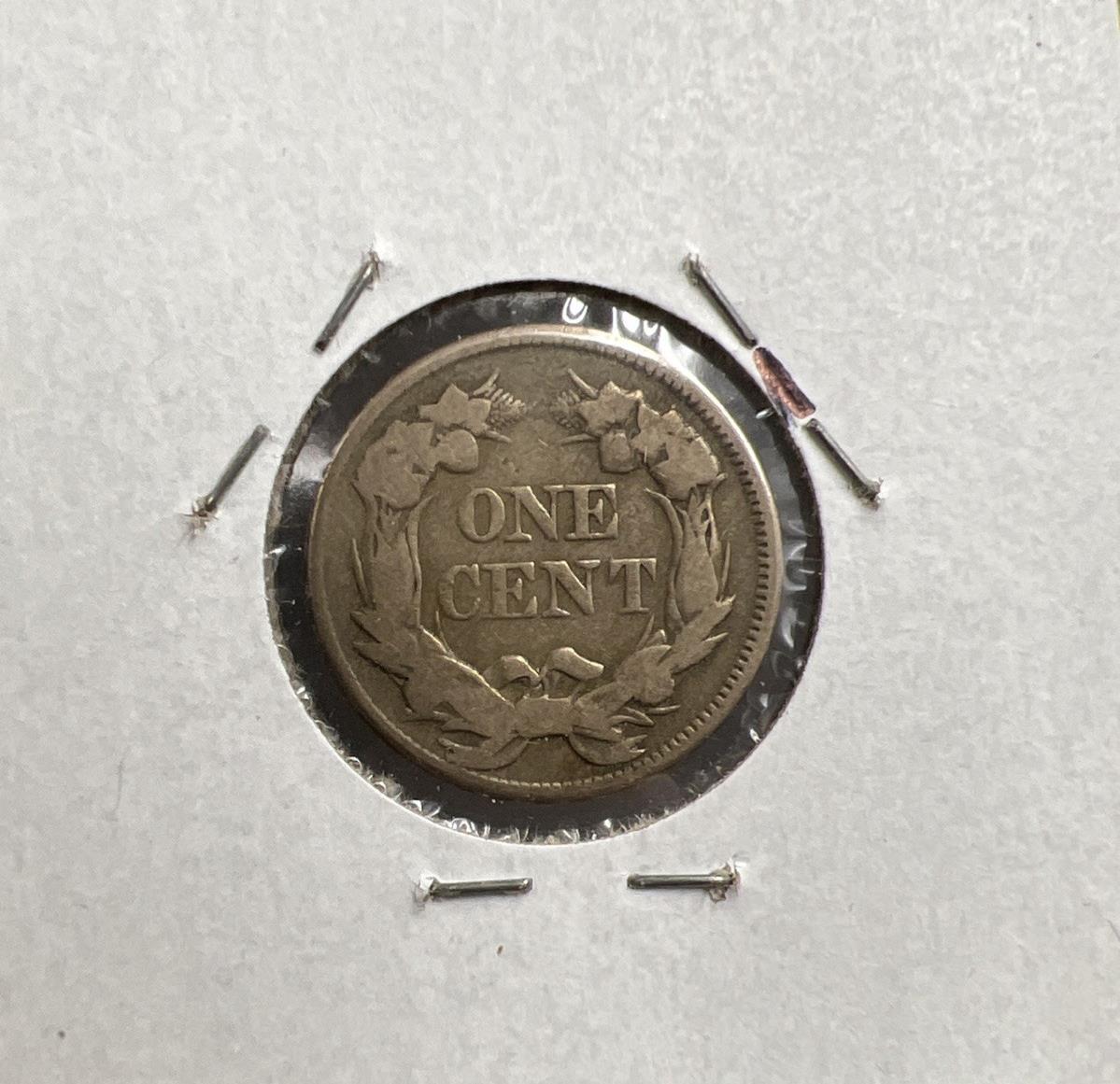 1857 Flying Eagle Cent Penny Coin Choice VG Very Good Circ SKU#A