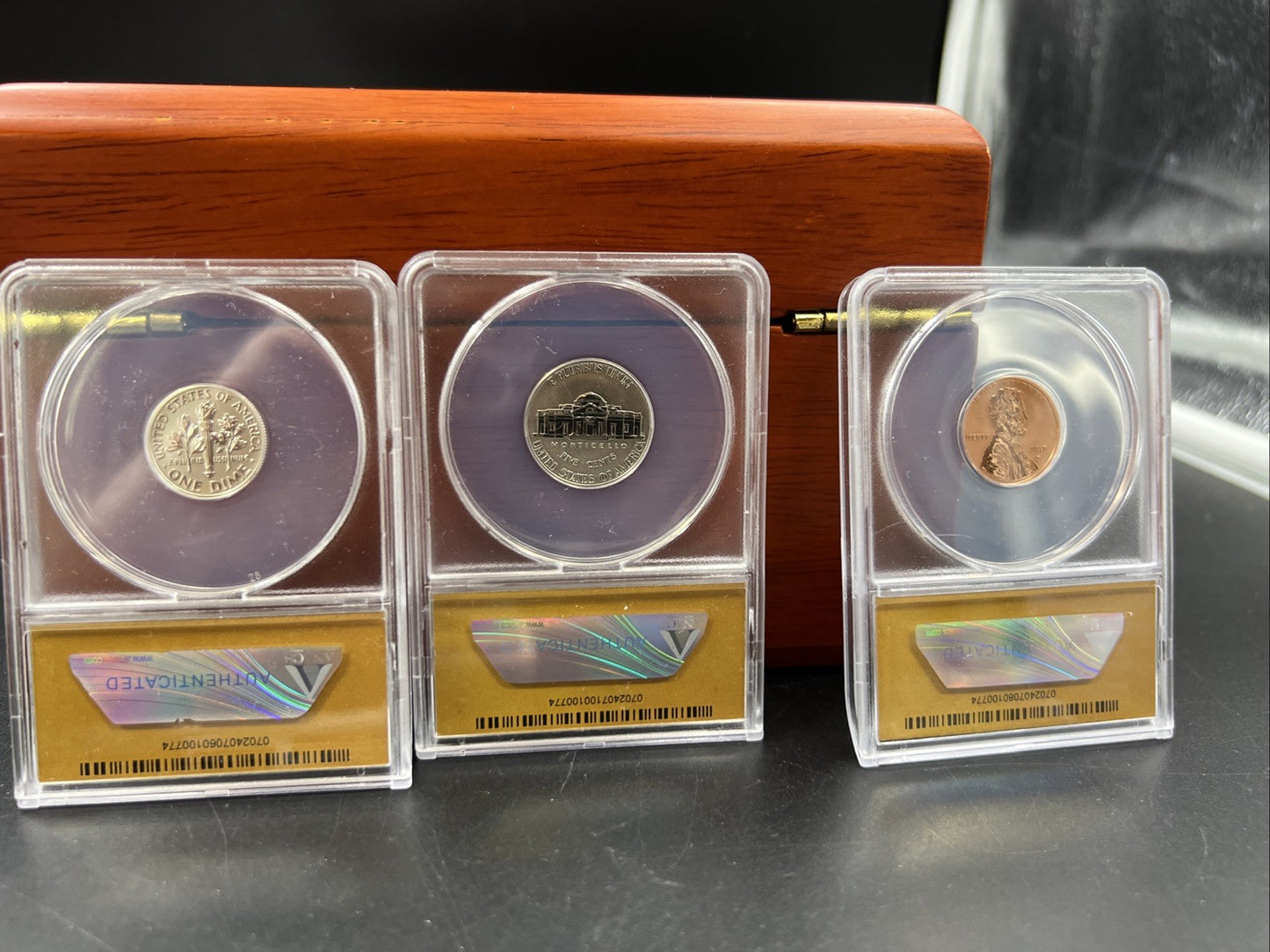 10 Coin 2018 S Silver Reverse US Proof Set PF70 RP70 ANACS Certified w/ Box