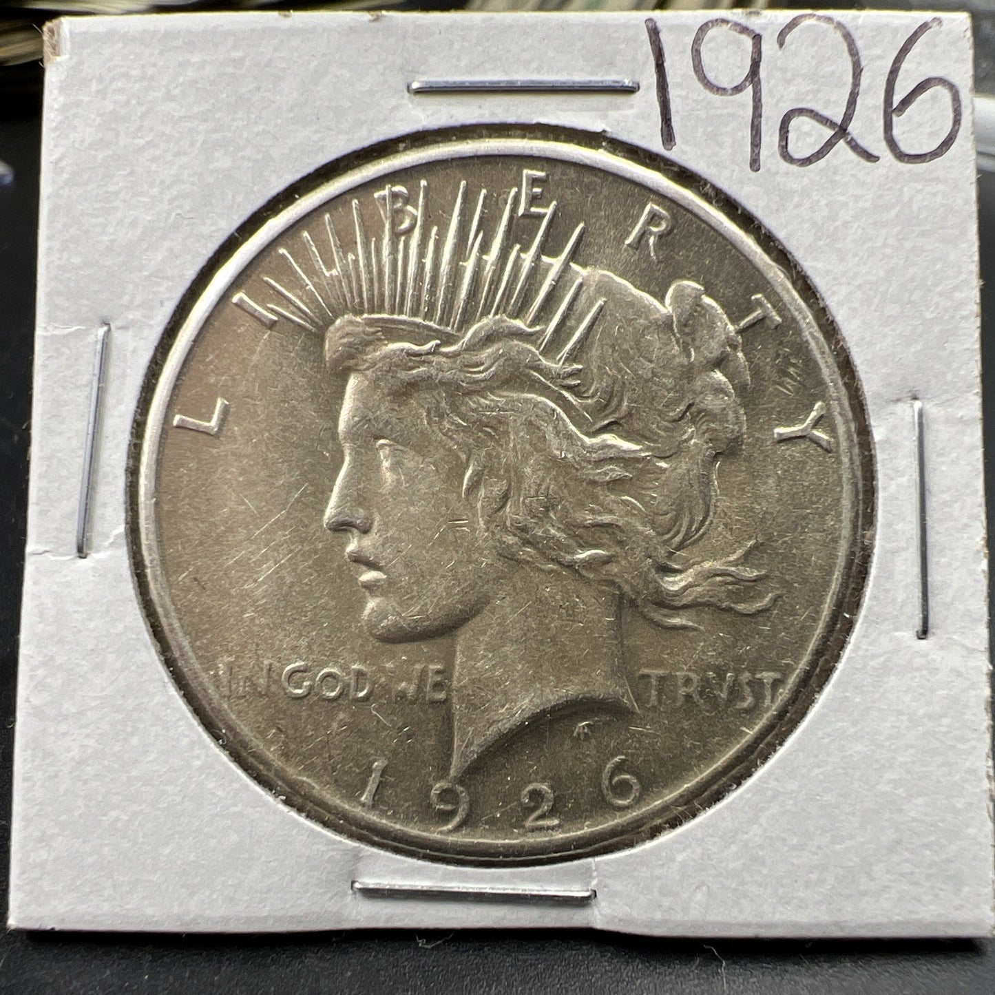 1926 P $1 Peace Silver Dollar Coin XF EF detail Circulated