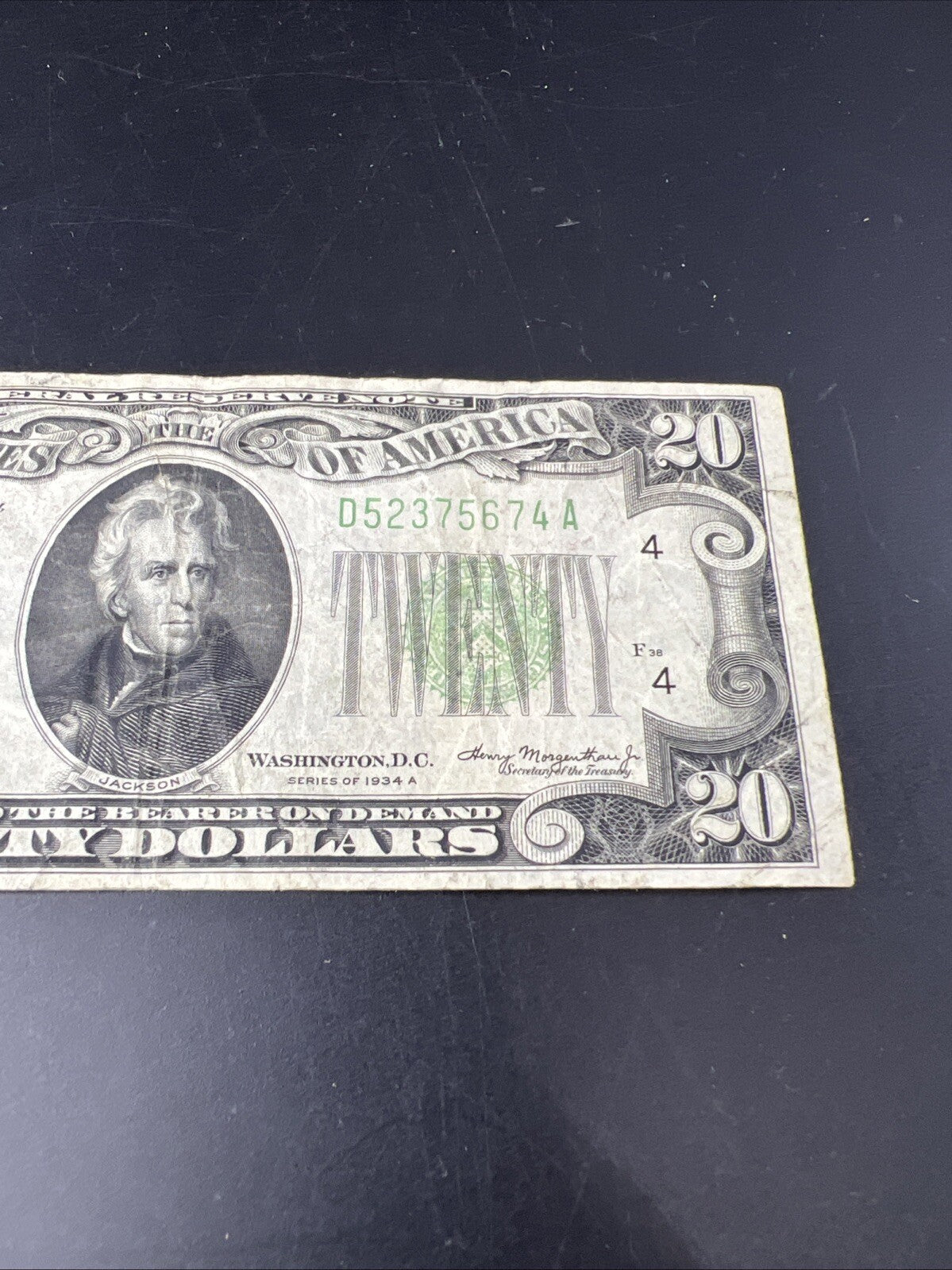 1934 A $20 Cleveland District FRN Federal Reserve Note Fine Circulated