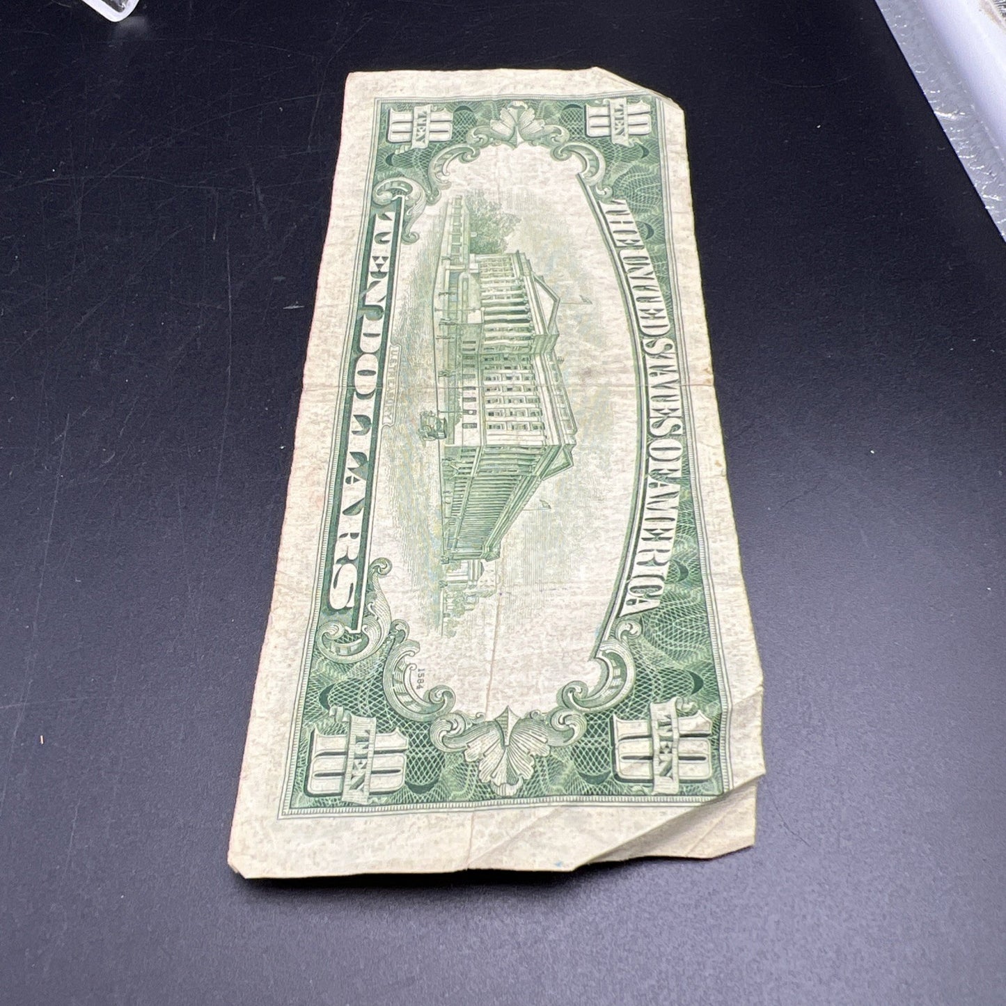1950 C $10 Green Seal FRN Federal Reserve Note Very Circulated Cull #912