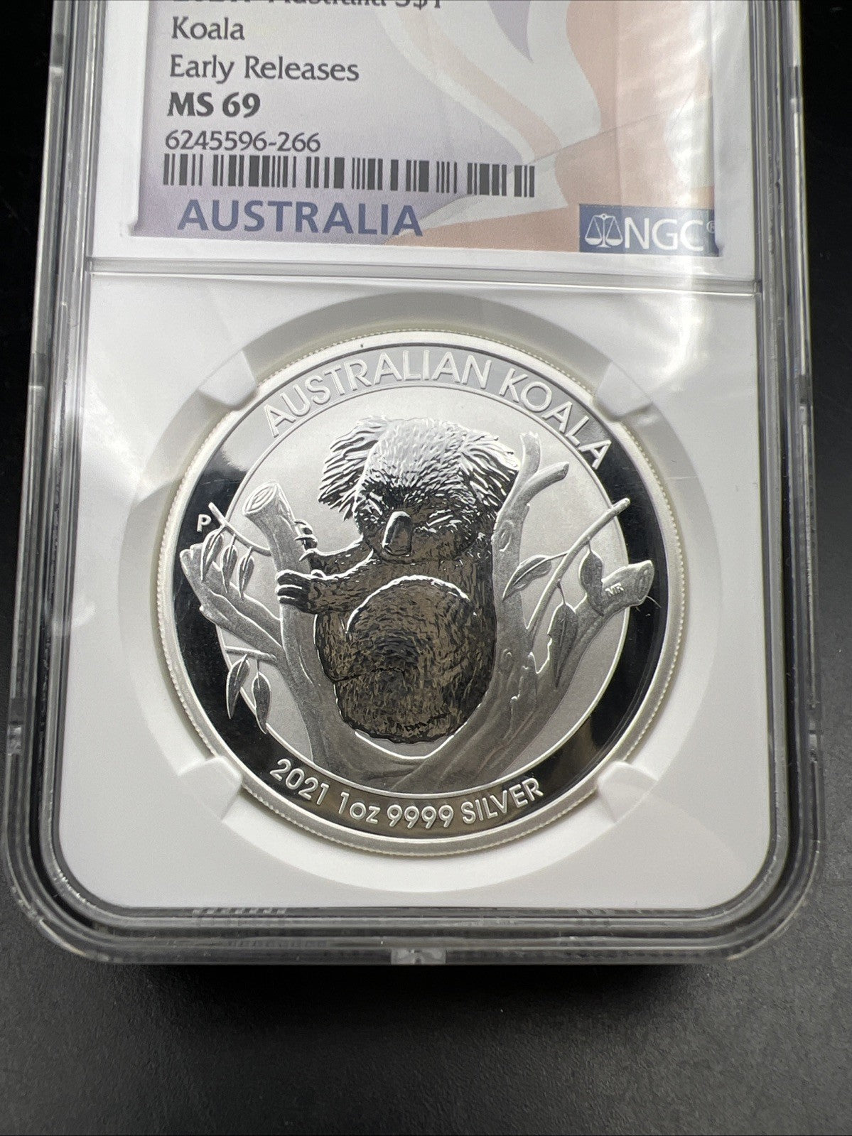 2021 Perth Mint 1 oz Silver Koala Coin NGC MS69 Gem UNC Certified #266