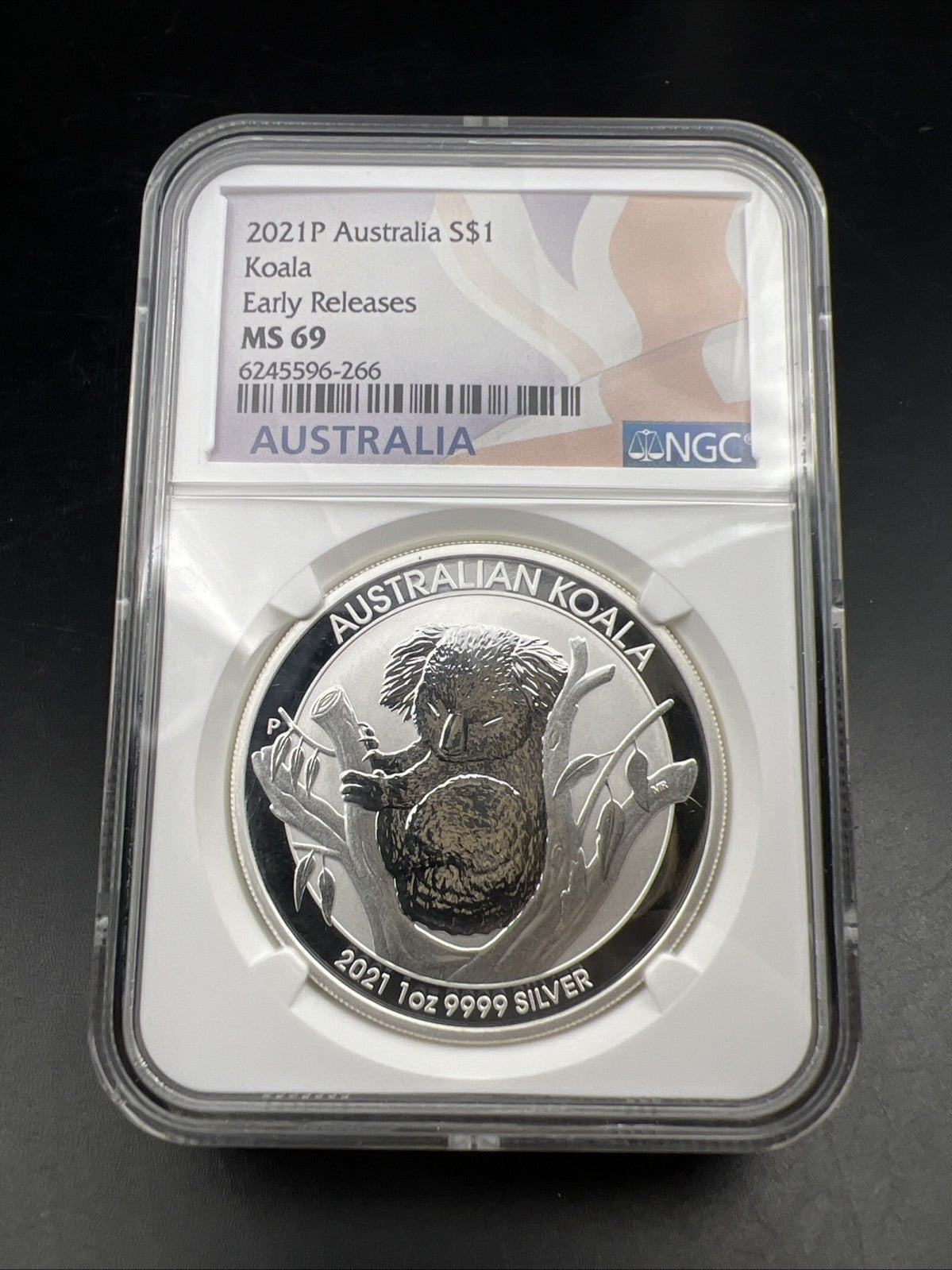2021 Perth Mint 1 oz Silver Koala Coin NGC MS69 Gem UNC Certified #266