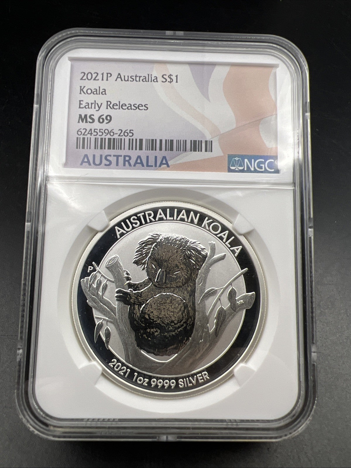 2021 Perth Mint 1 oz Silver Koala Coin NGC MS69 Gem UNC Certified #265