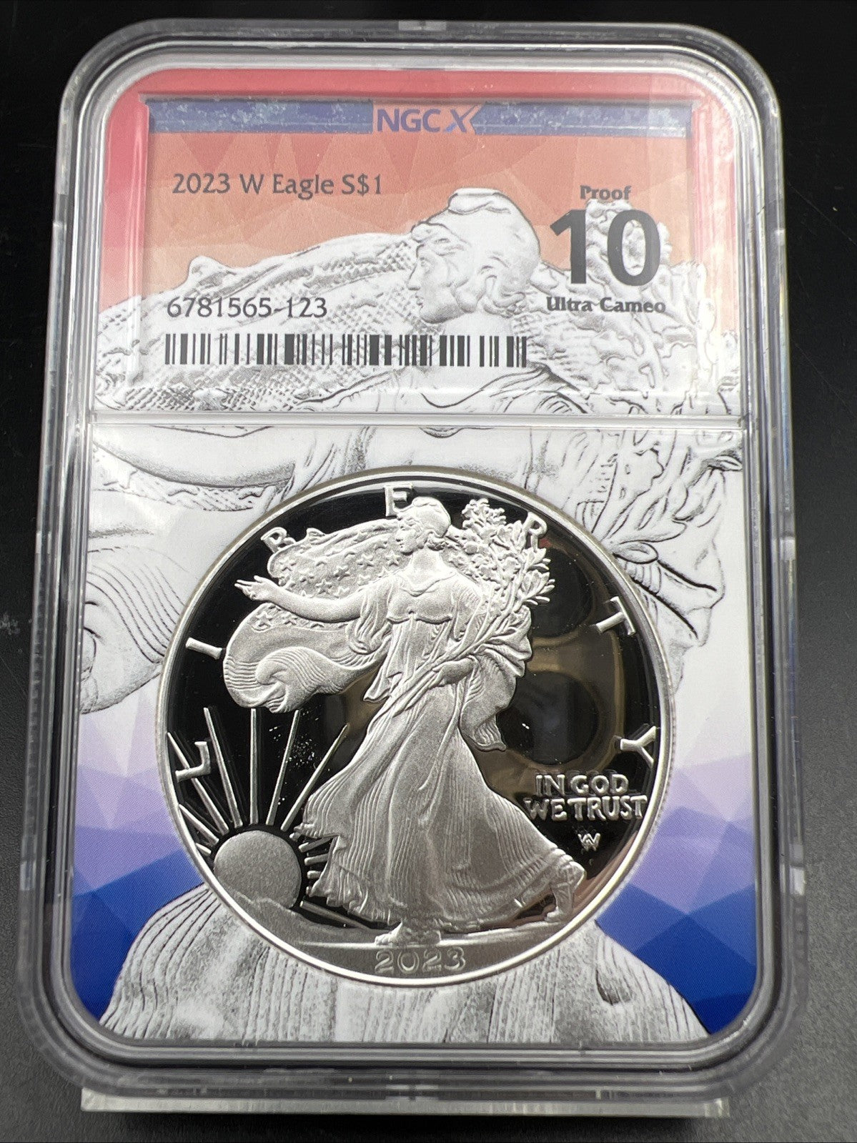 2023 1 oz ASE American Silver Eagle Coin West Point Proof 10 NGC Certified 10/10