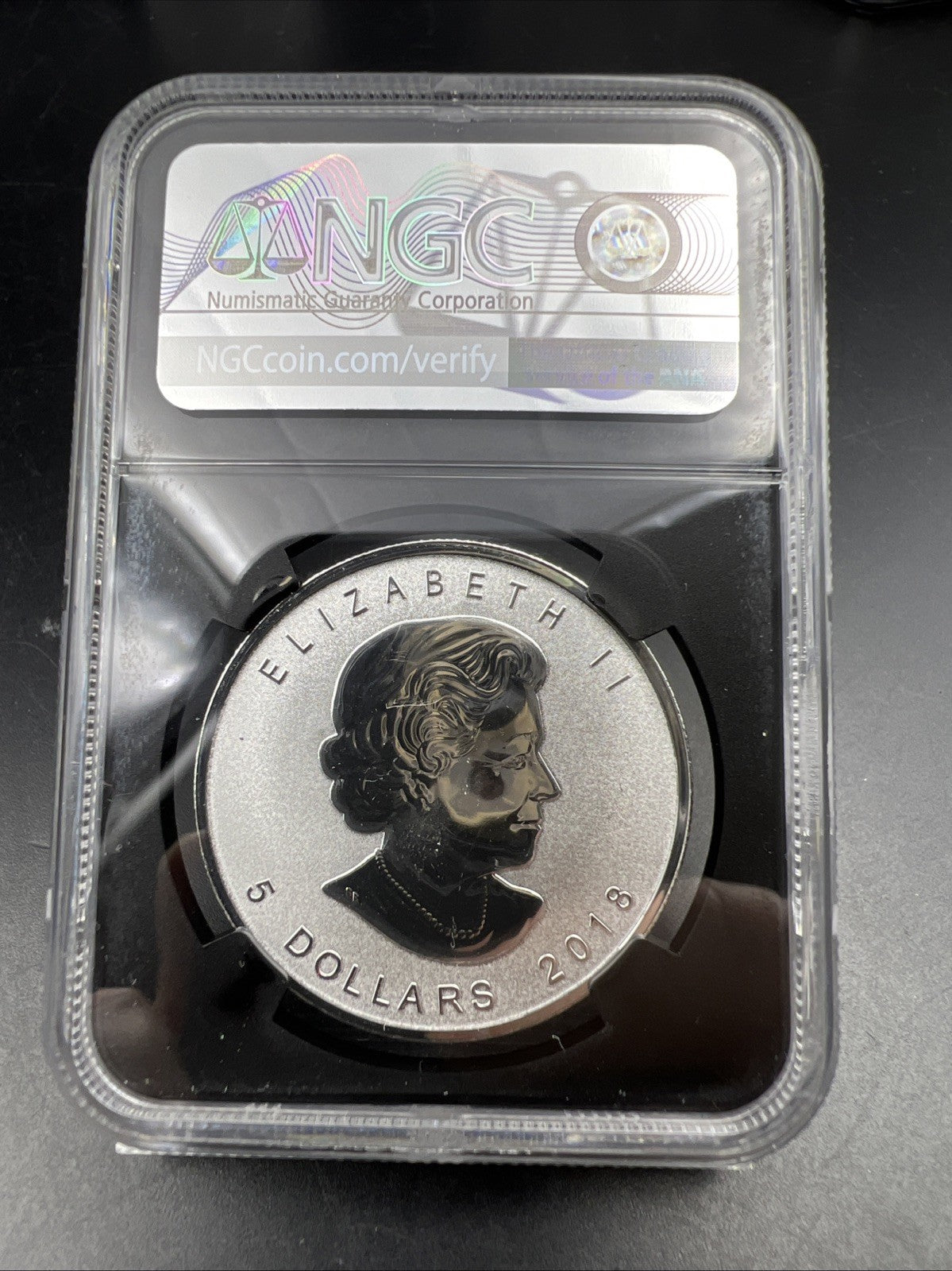 2018 Canada Maple Leaf $5 Coin Silver 1 oz NGC PF69 Reverse Proof Antelope Privy