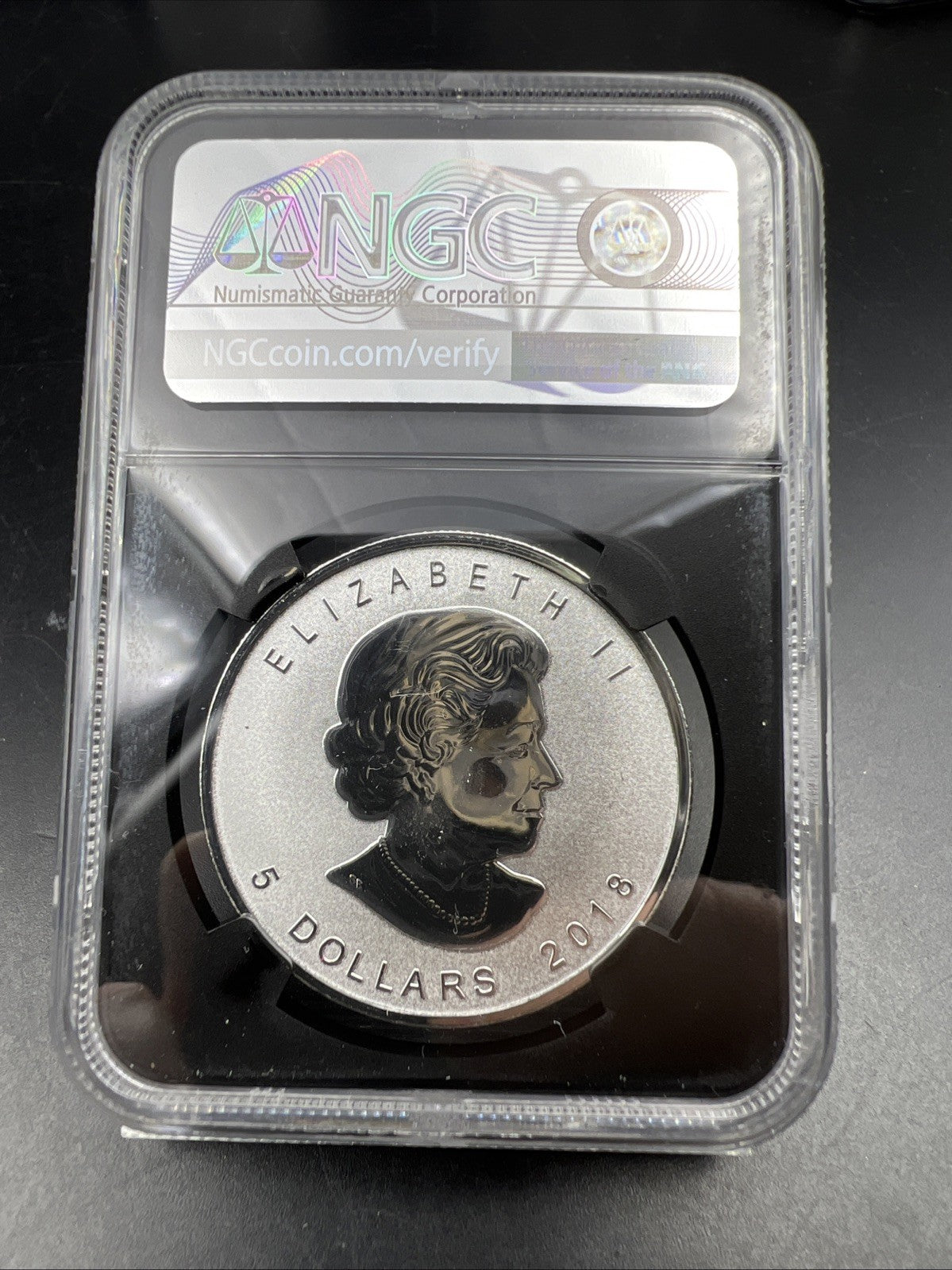 2018 Canada Maple Leaf $5 Coin Silver 1 oz NGC PF69 Reverse Proof Antelope Privy