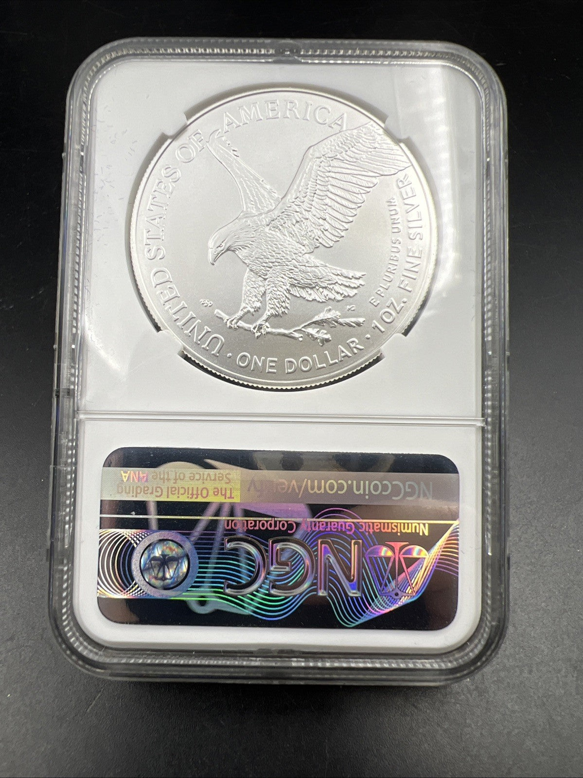 2023 1 oz ASE American Silver Eagle NGC MS70 Cracked Slab Premier Series Label