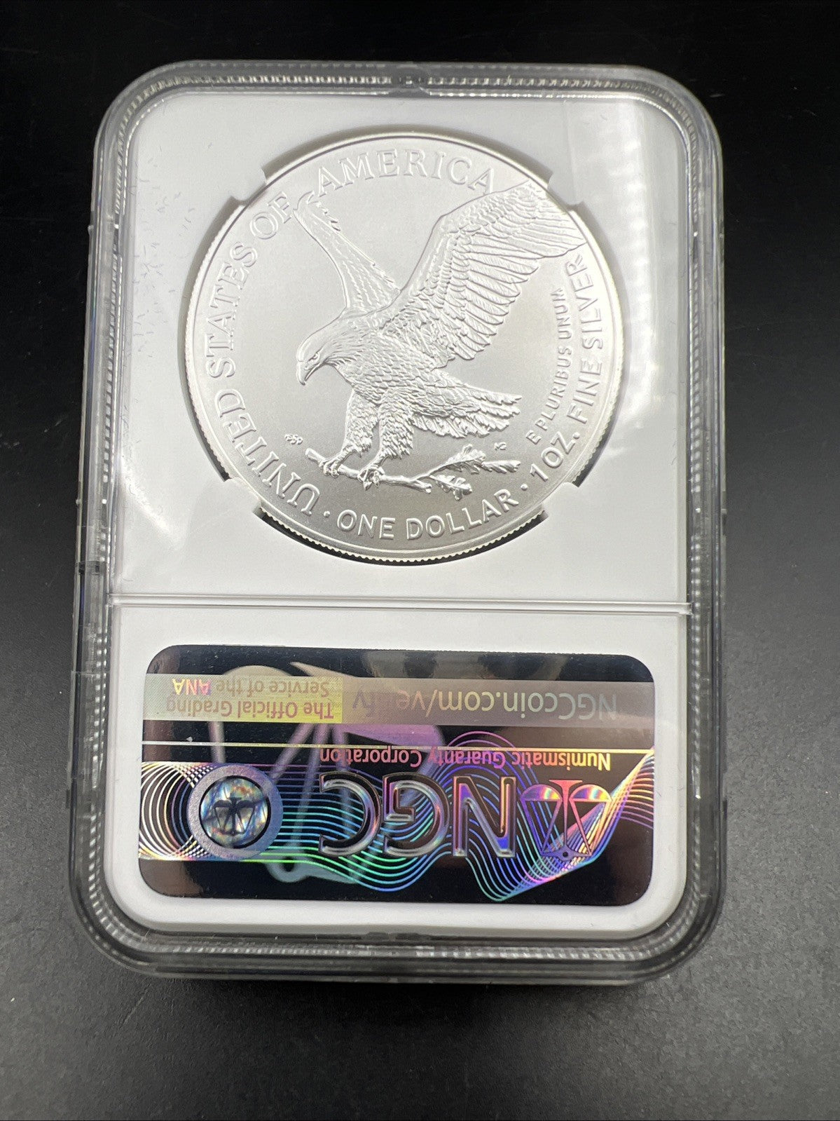 2023 1 oz ASE American Silver Eagle NGC MS70 Cracked Slab Premier Series Label