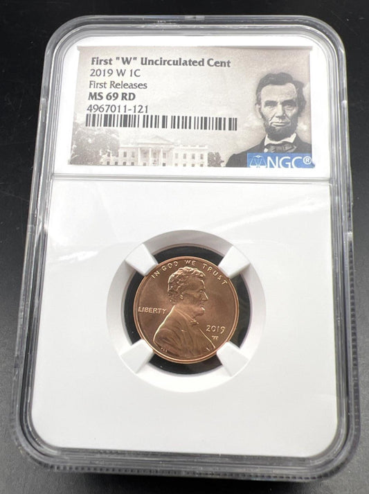 2019 W 1c Lincoln Shield First West Point Cent MS69 RD #121 NGC