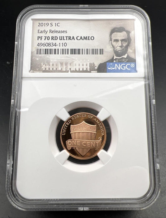 2019 S 1c Lincoln Shield Cent Proof PR70 NGC UCAM RD #110