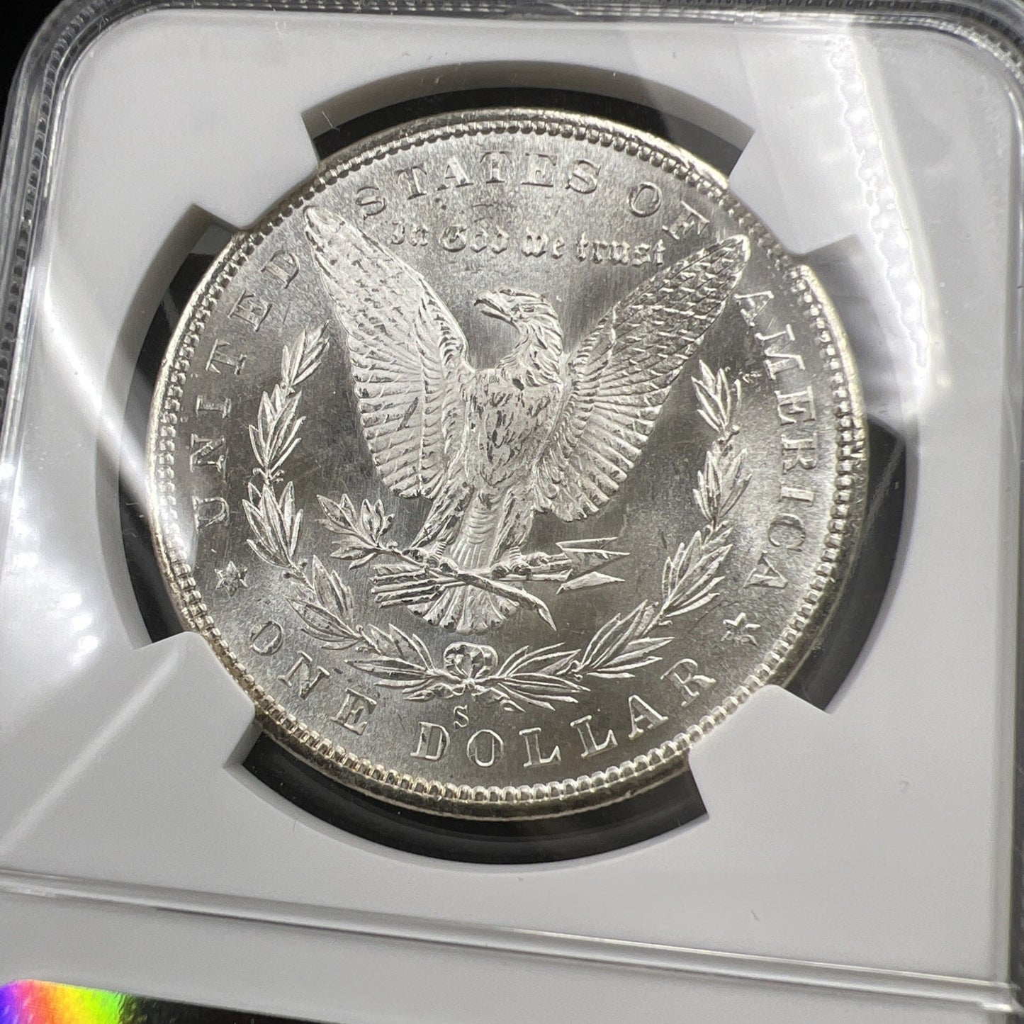 1880 S $1 Morgan Dollar Coin NGC MS62 VAM 84 Doubled Date Variety Coin Large S