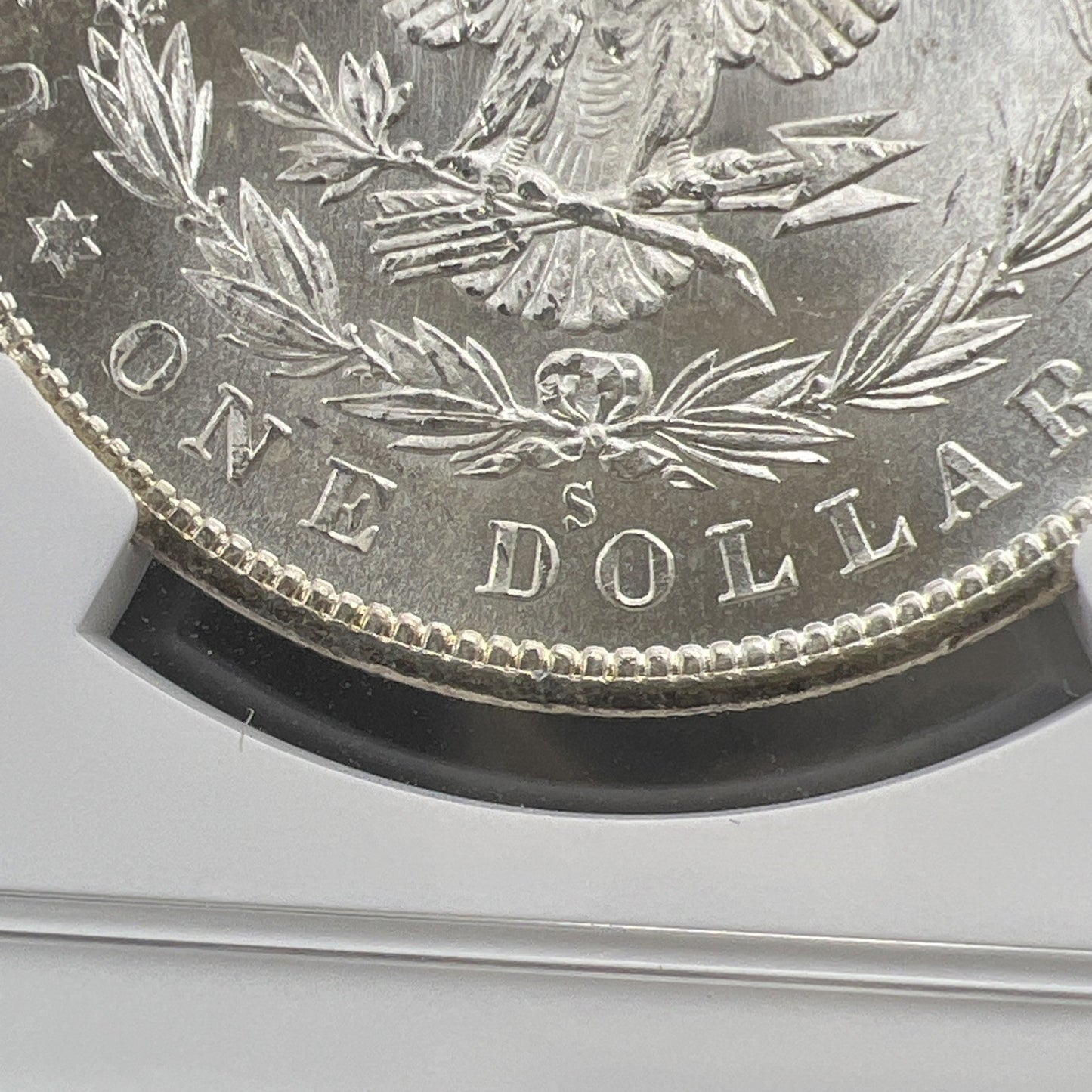 1880 S $1 Morgan Dollar Coin NGC MS62 VAM 84 Doubled Date Variety Coin Large S