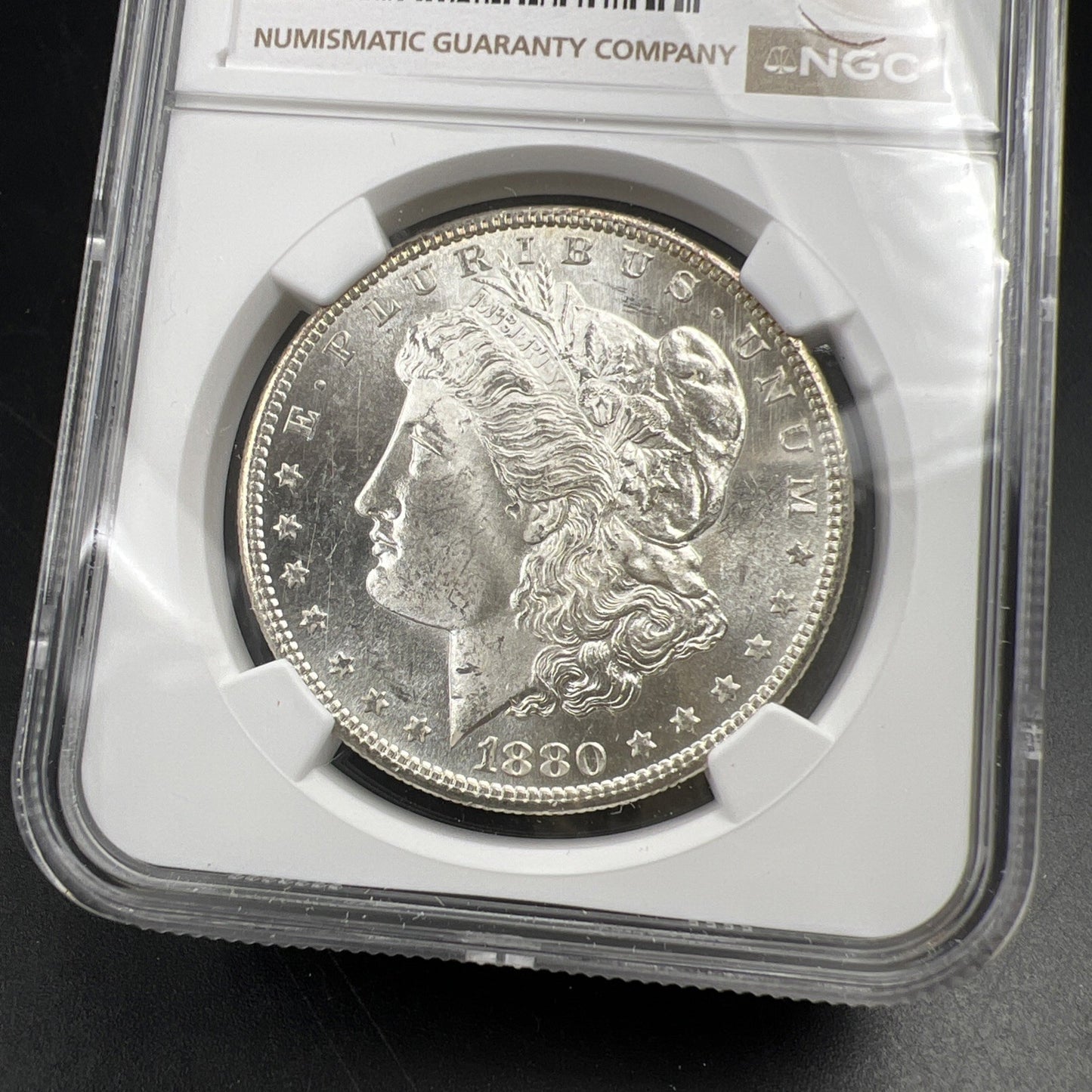 1880 S $1 Morgan Dollar Coin NGC MS62 VAM 84 Doubled Date Variety Coin Large S