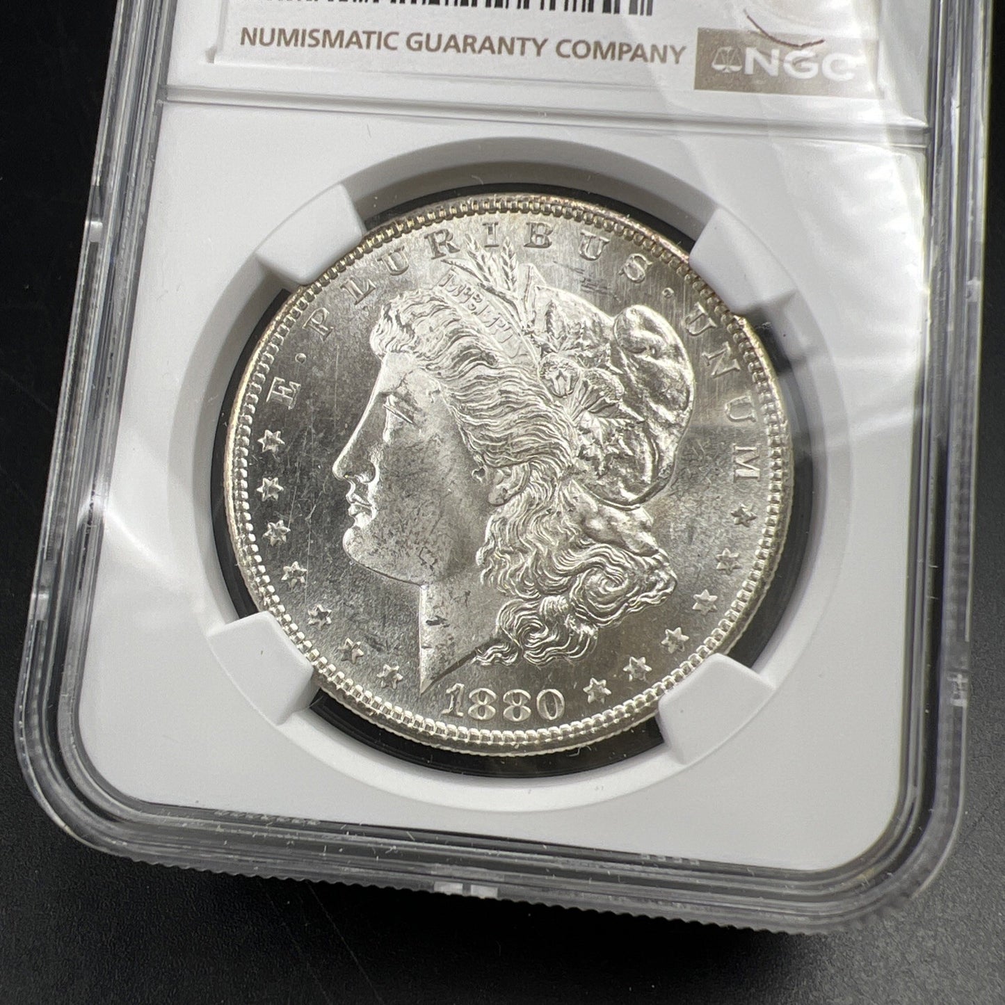 1880 S $1 Morgan Dollar Coin NGC MS62 VAM 84 Doubled Date Variety Coin Large S