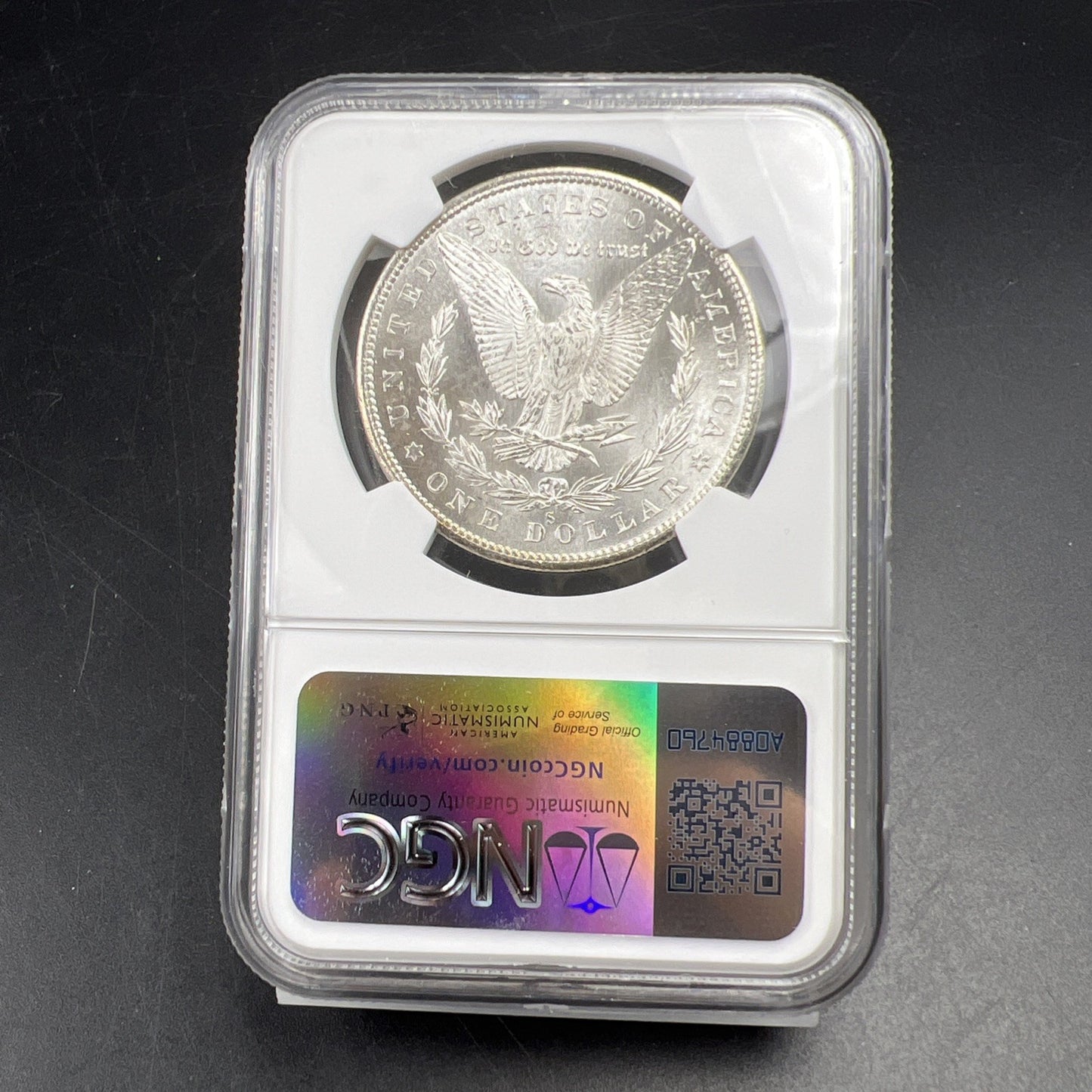 1880 S $1 Morgan Dollar Coin NGC MS62 VAM 84 Doubled Date Variety Coin Large S