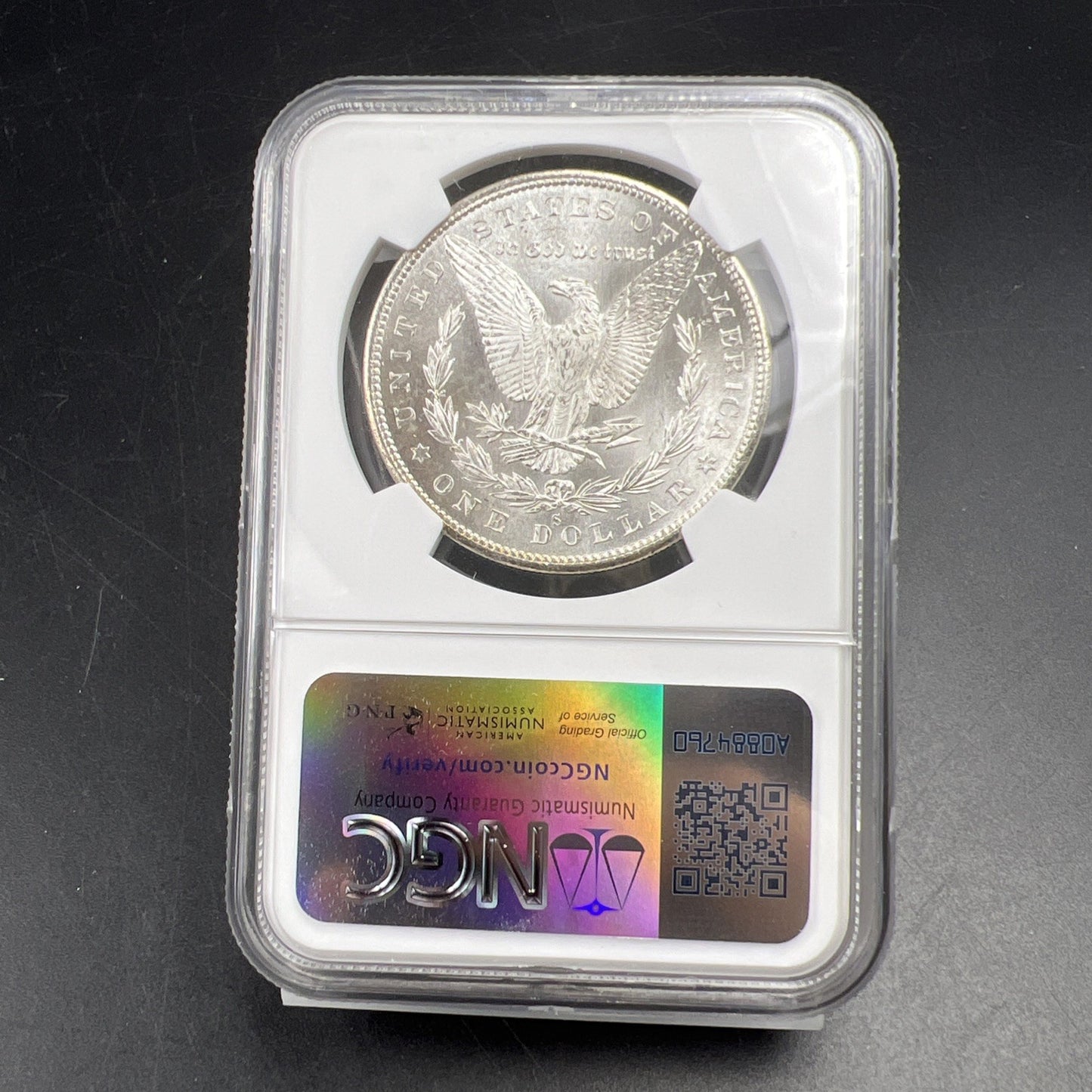1880 S $1 Morgan Dollar Coin NGC MS62 VAM 84 Doubled Date Variety Coin Large S