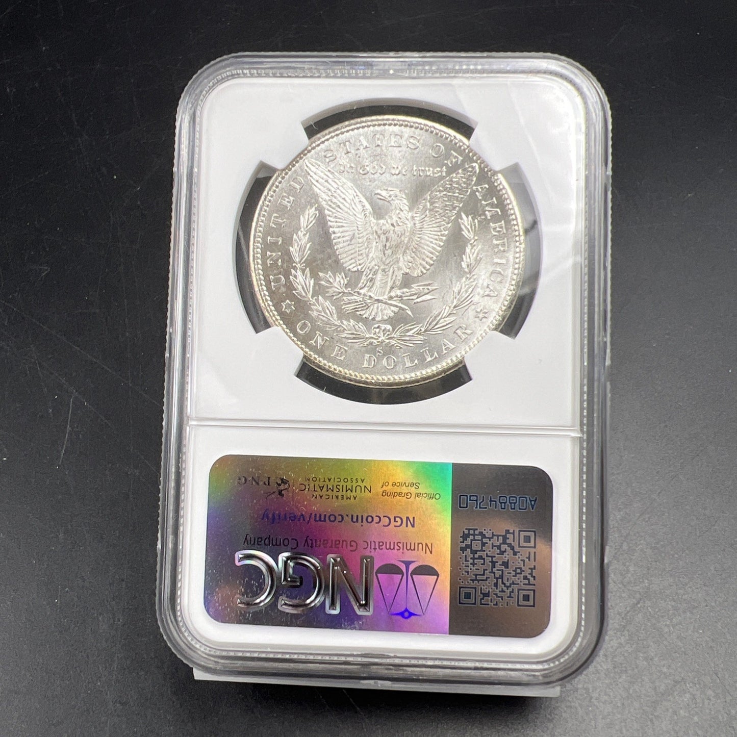 1880 S $1 Morgan Dollar Coin NGC MS62 VAM 84 Doubled Date Variety Coin Large S