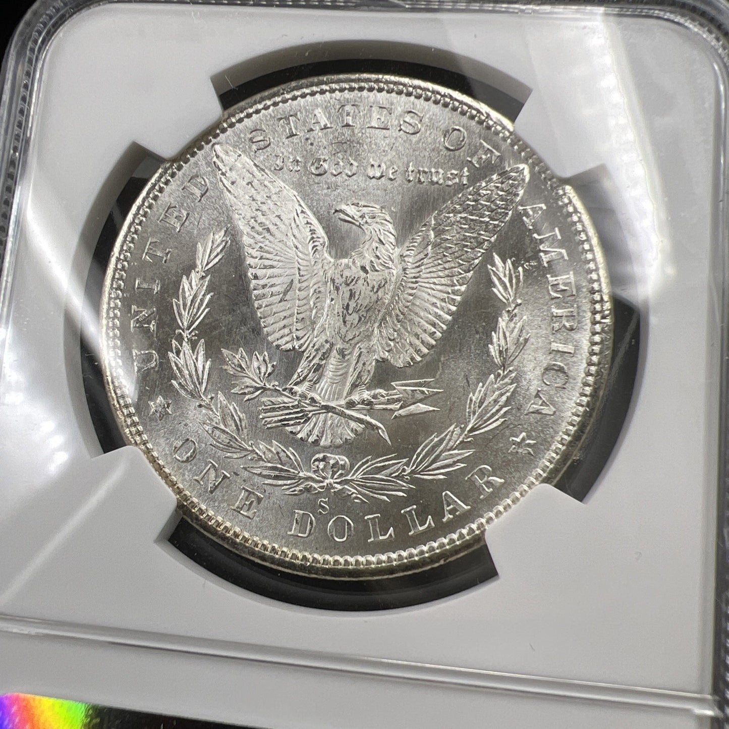 1880 S $1 Morgan Dollar Coin NGC MS62 VAM 84 Doubled Date Variety Coin Large S
