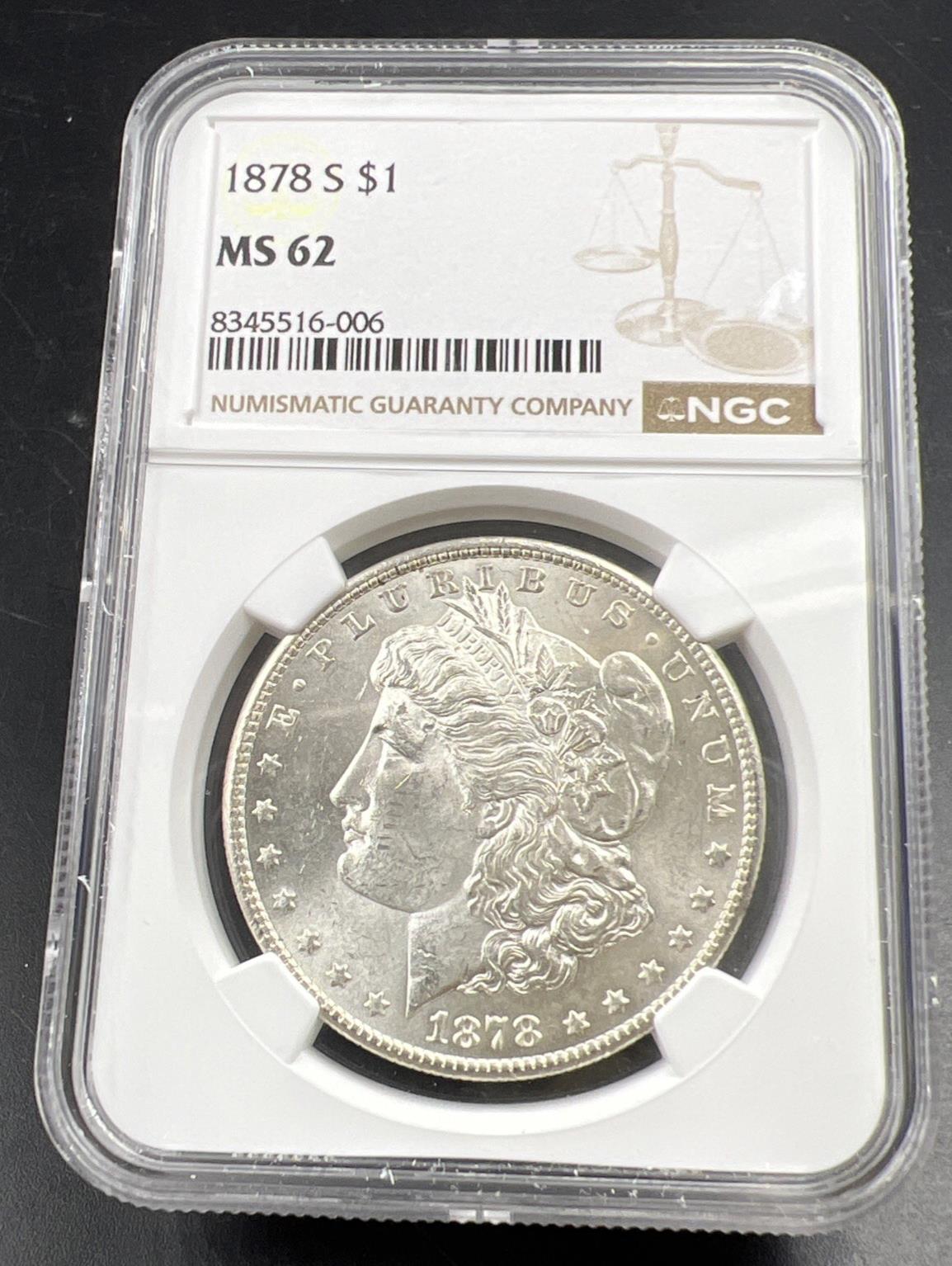 1878 S $1 Morgan Silver Dollar Coin VAM 6 DDO Double Die Hot 50 Vam MS Robinson's Coin Town 1878 S $1 Morgan Silver Dollar Coin VAM 6 DDO Double Die Hot 50 Vam MS Robinson's Coin Town