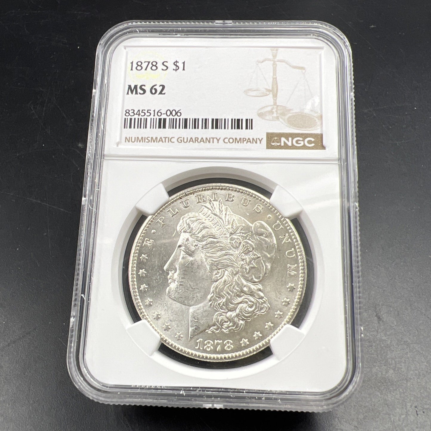 1878 S $1 Morgan Silver Dollar Coin VAM 6 DDO Double Die Hot 50 Vam MS62 NGC