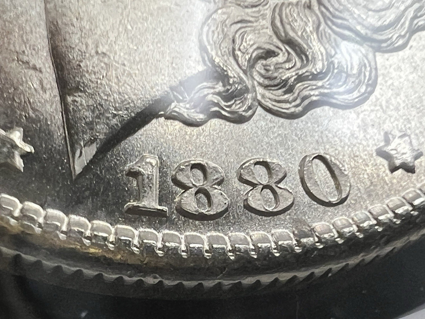 1880 S $1 Morgan Dollar Coin NGC MS62 VAM 6 Doubled Date Variety Coin Medium S