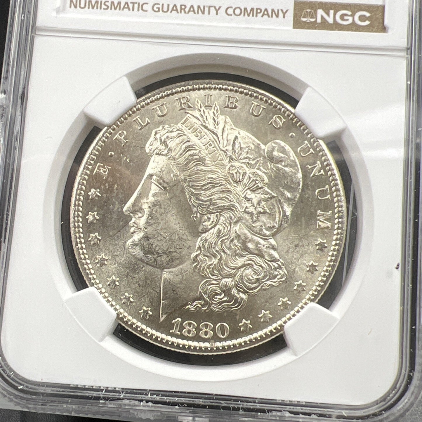 1880 S $1 Morgan Dollar Coin NGC MS62 VAM 6 Doubled Date Variety Coin Medium S