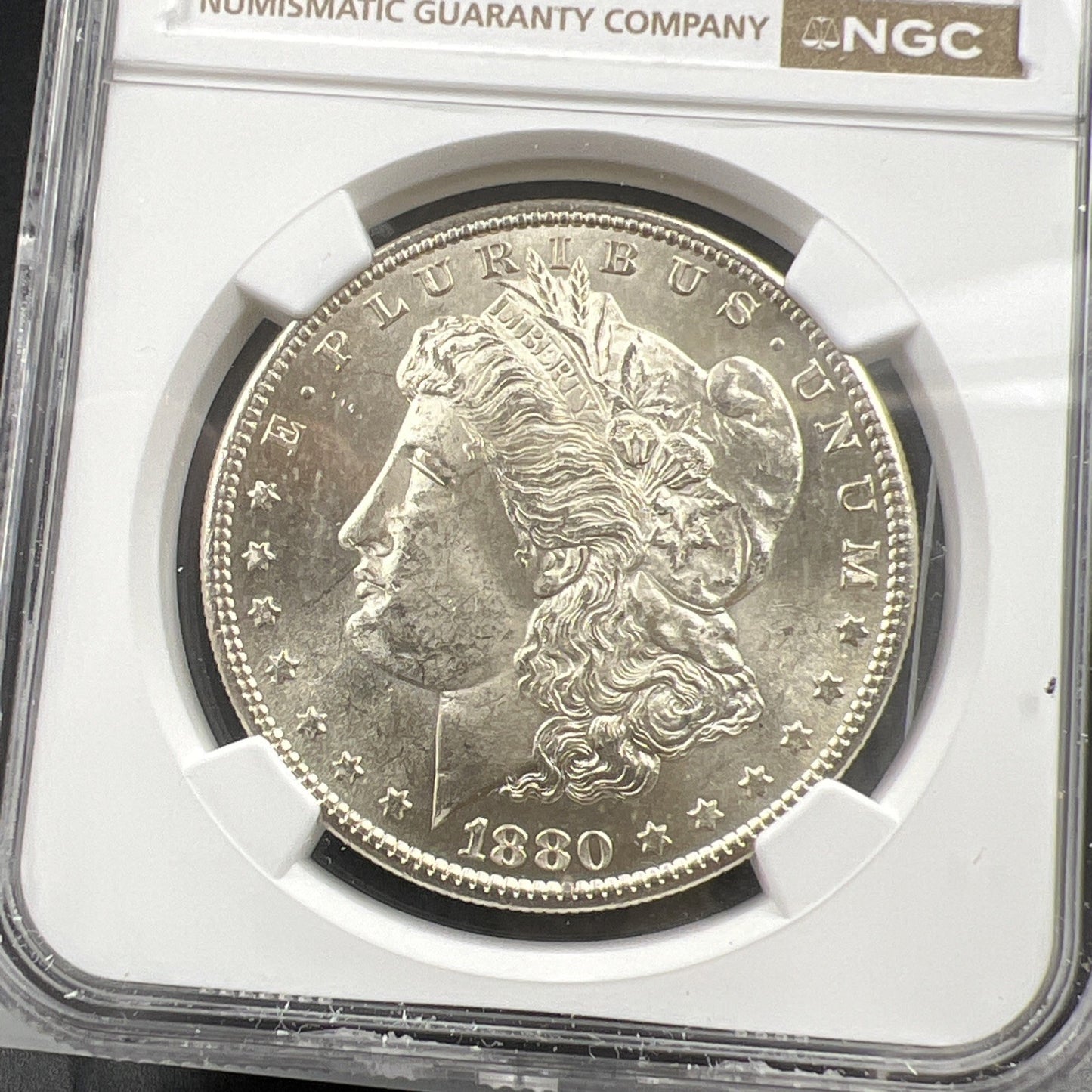 1880 S $1 Morgan Dollar Coin NGC MS62 VAM 6 Doubled Date Variety Coin Medium S