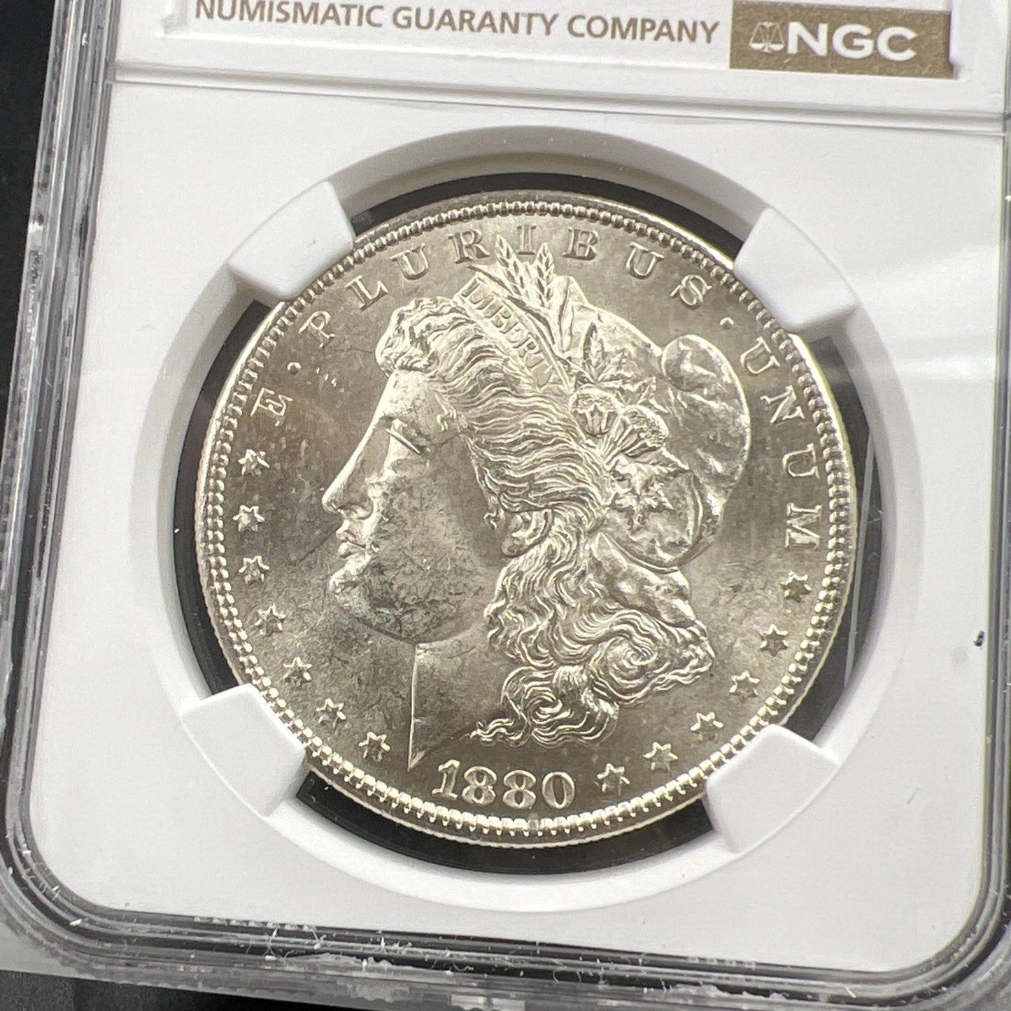 1880 S $1 Morgan Dollar Coin NGC MS62 VAM 6 Doubled Date Variety Coin Medium S