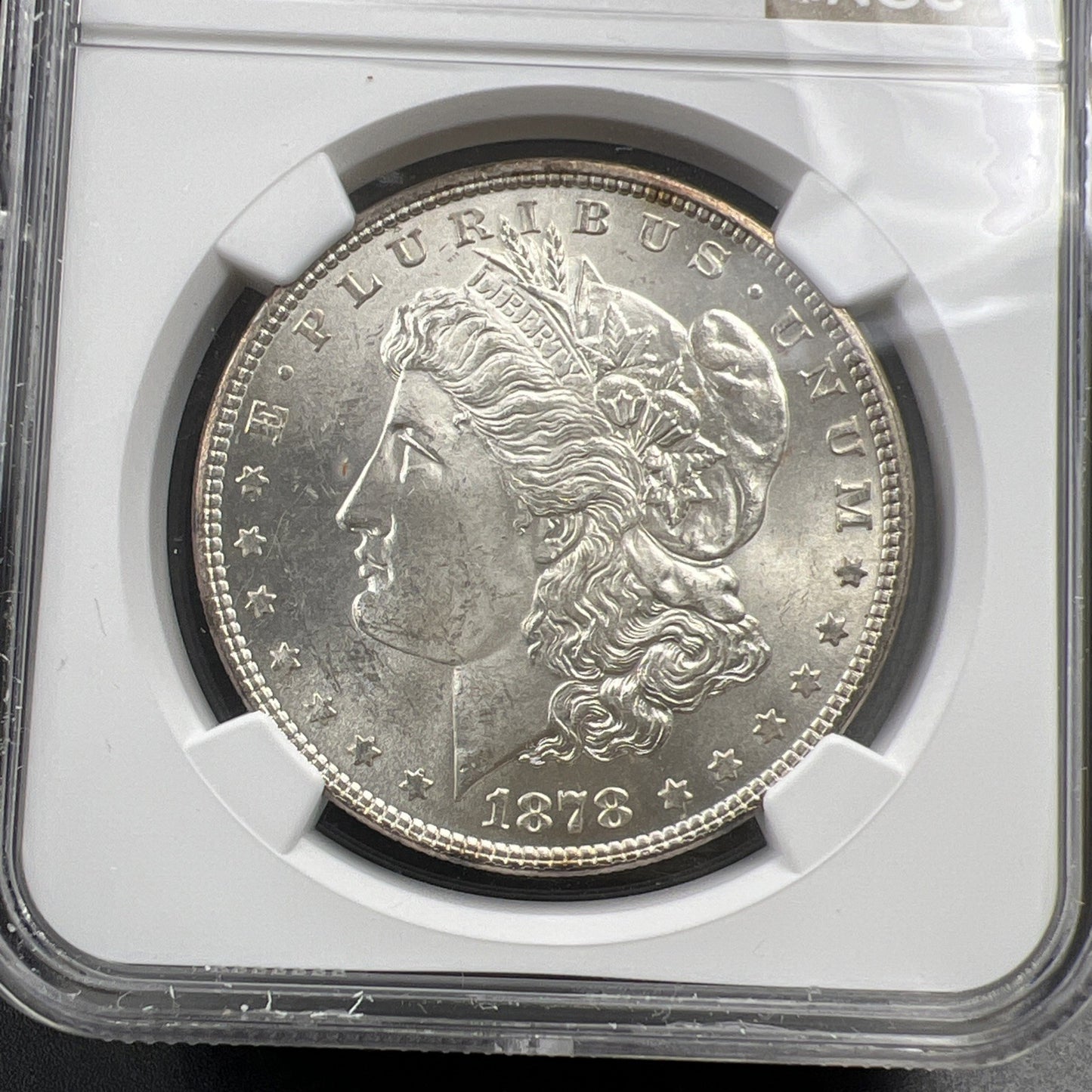 1878 7 TF Reverse of 78 Morgan Silver Dollar Coin MS62 VAM 101 DDO Double Die