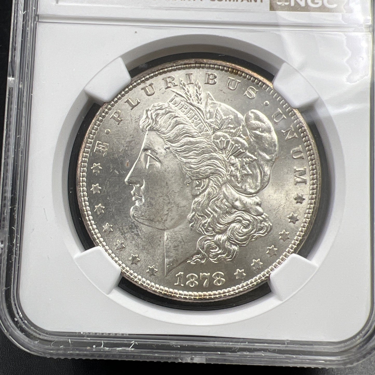 1878 7 TF Reverse of 78 Morgan Silver Dollar Coin MS62 VAM 101 DDO Double Die