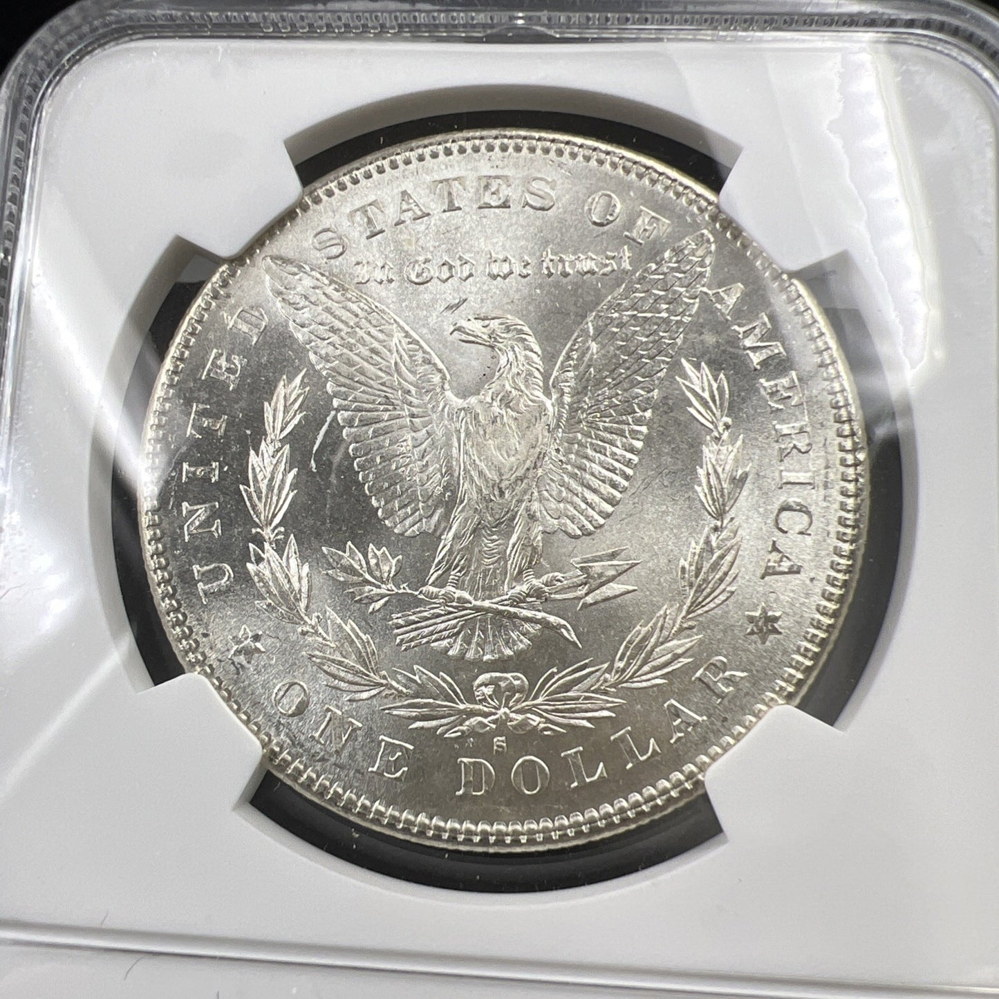 1878 S $1 Morgan Silver Dollar Coin VAM 113 Acid Treated Wings NGC MS62 BU UNC