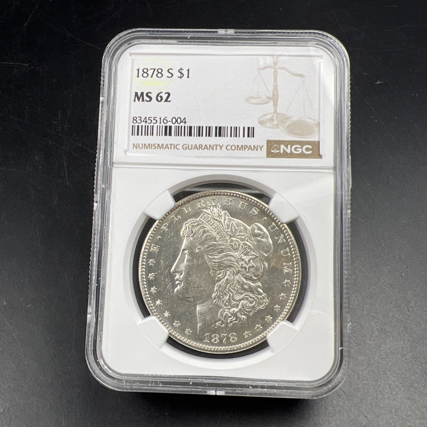 1878 S $1 Morgan Silver Dollar Coin VAM 17A Denticle Hit List 40 Vam MS62 NGC