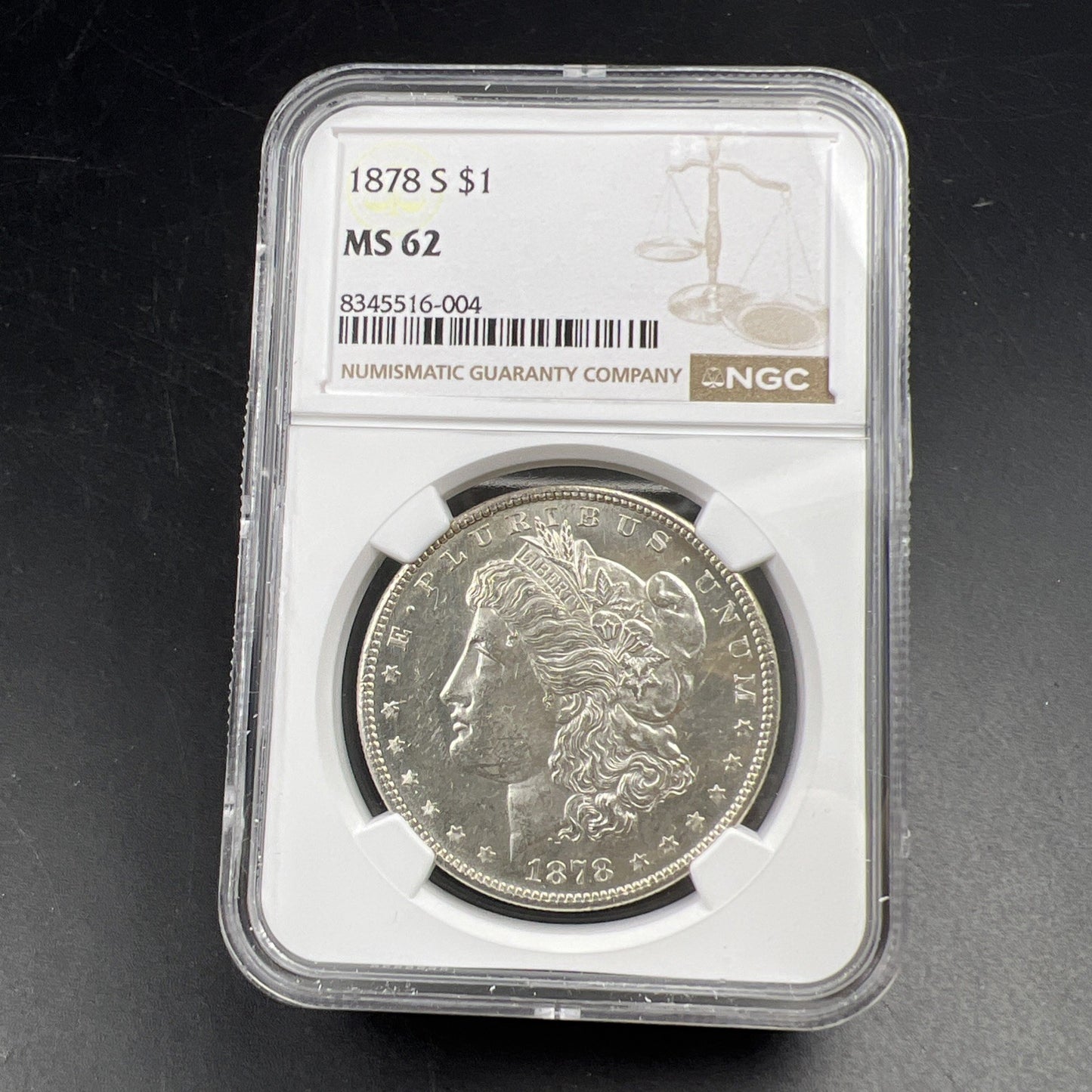 1878 S $1 Morgan Silver Dollar Coin VAM 17A Denticle Hit List 40 Vam MS62 NGC