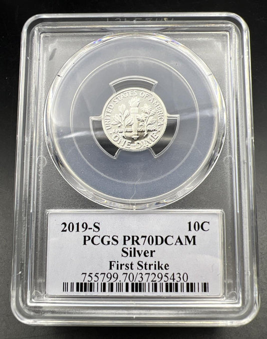 2019 S 10c Roosevelt Proof Silver Dime PCGS First Strike Thomas Cleveland Holder