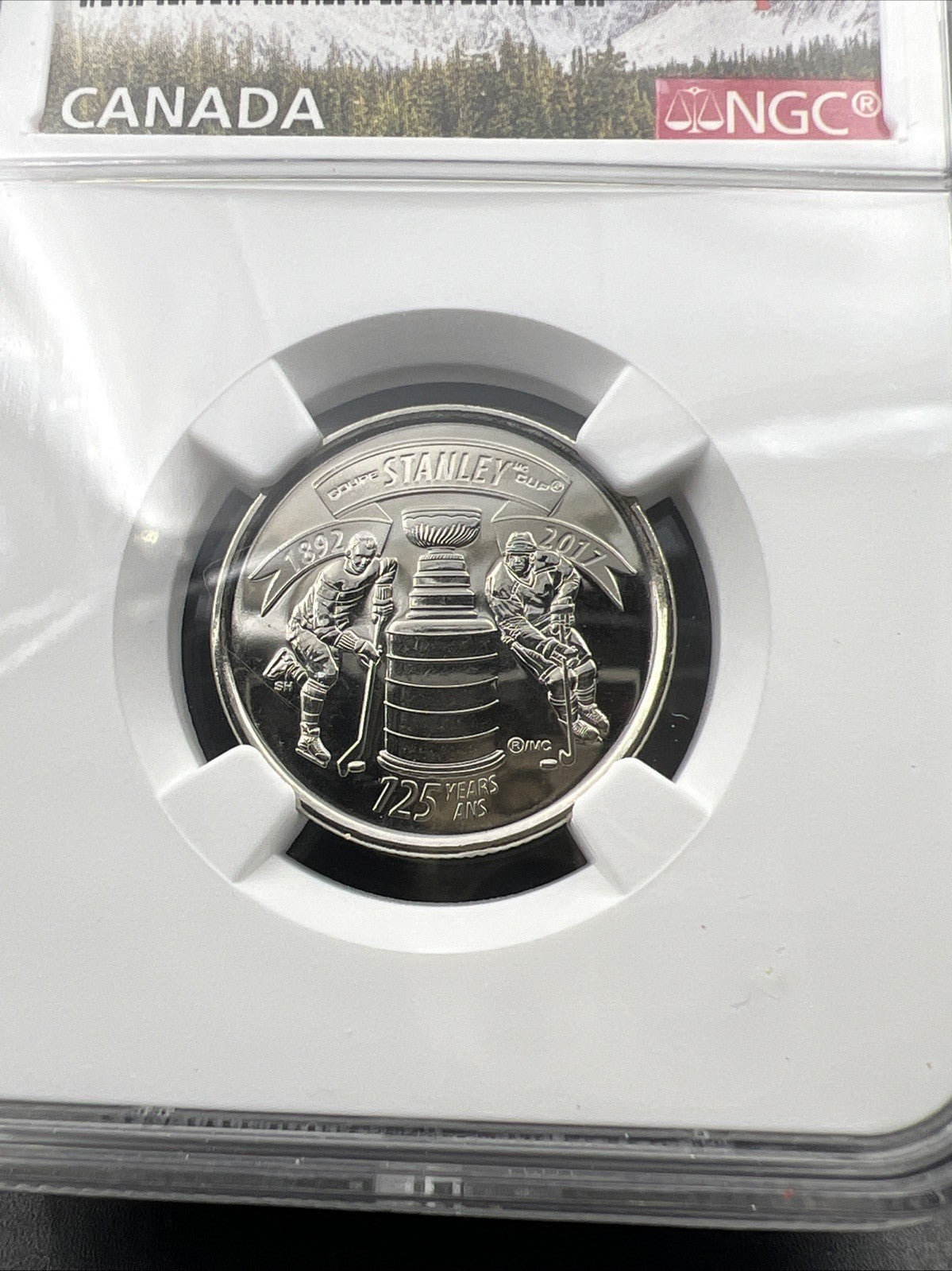 2017 Canada 25c Twenty Five Cent NHL Hockey Stanley Cup Quarter NGC MS68 DPL