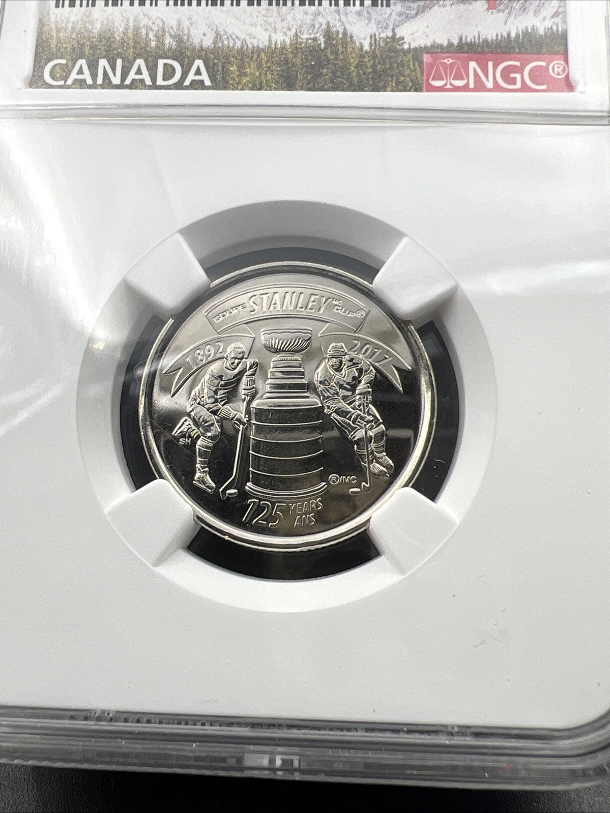 2017 Canada 25c Twenty Five Cent NHL Hockey Stanley Cup Quarter NGC MS68 DPL