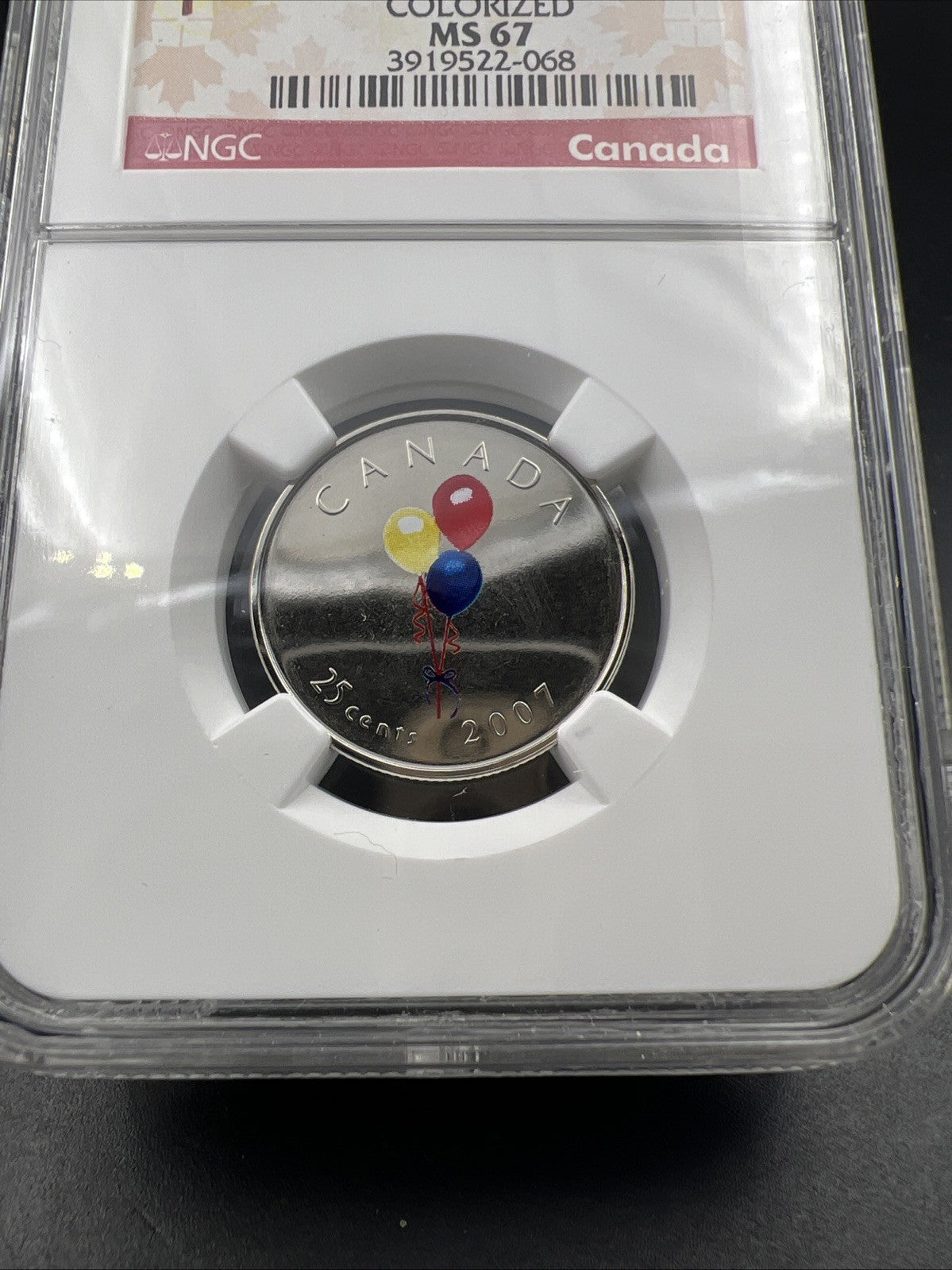 2007 25c Canada Twenty Five Cent Quarter Birthday Coin NGC MS67