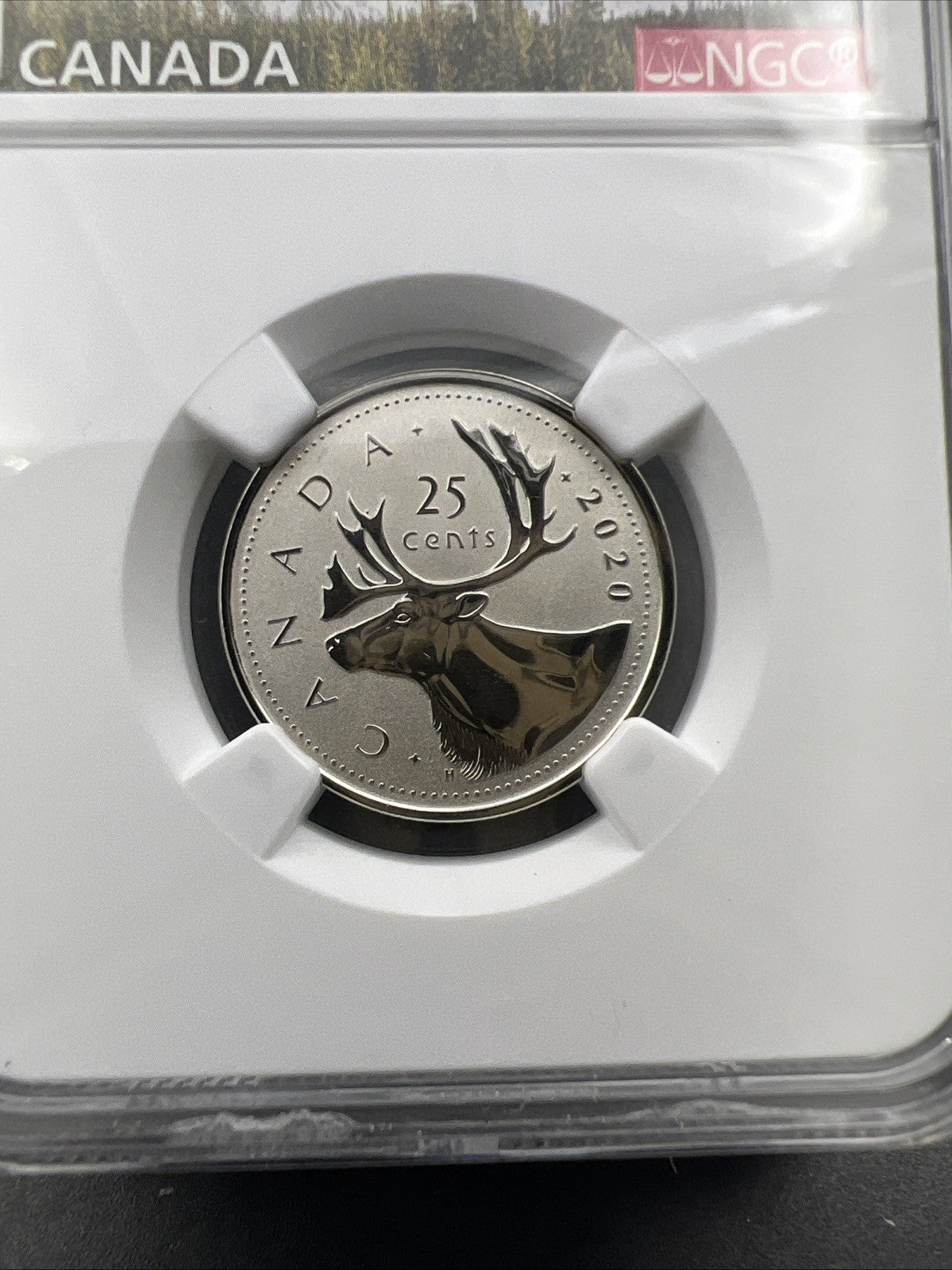 2020 Canada 25c Reverse Proof NGC PF68 Caribou Quarter Coin First Releases
