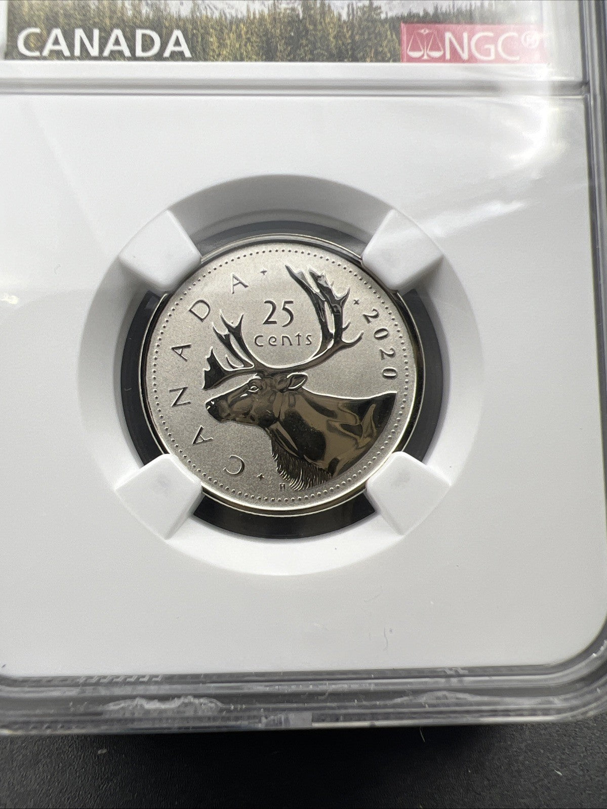 2020 Canada 25c Reverse Proof NGC PF68 Caribou Quarter Coin First Releases
