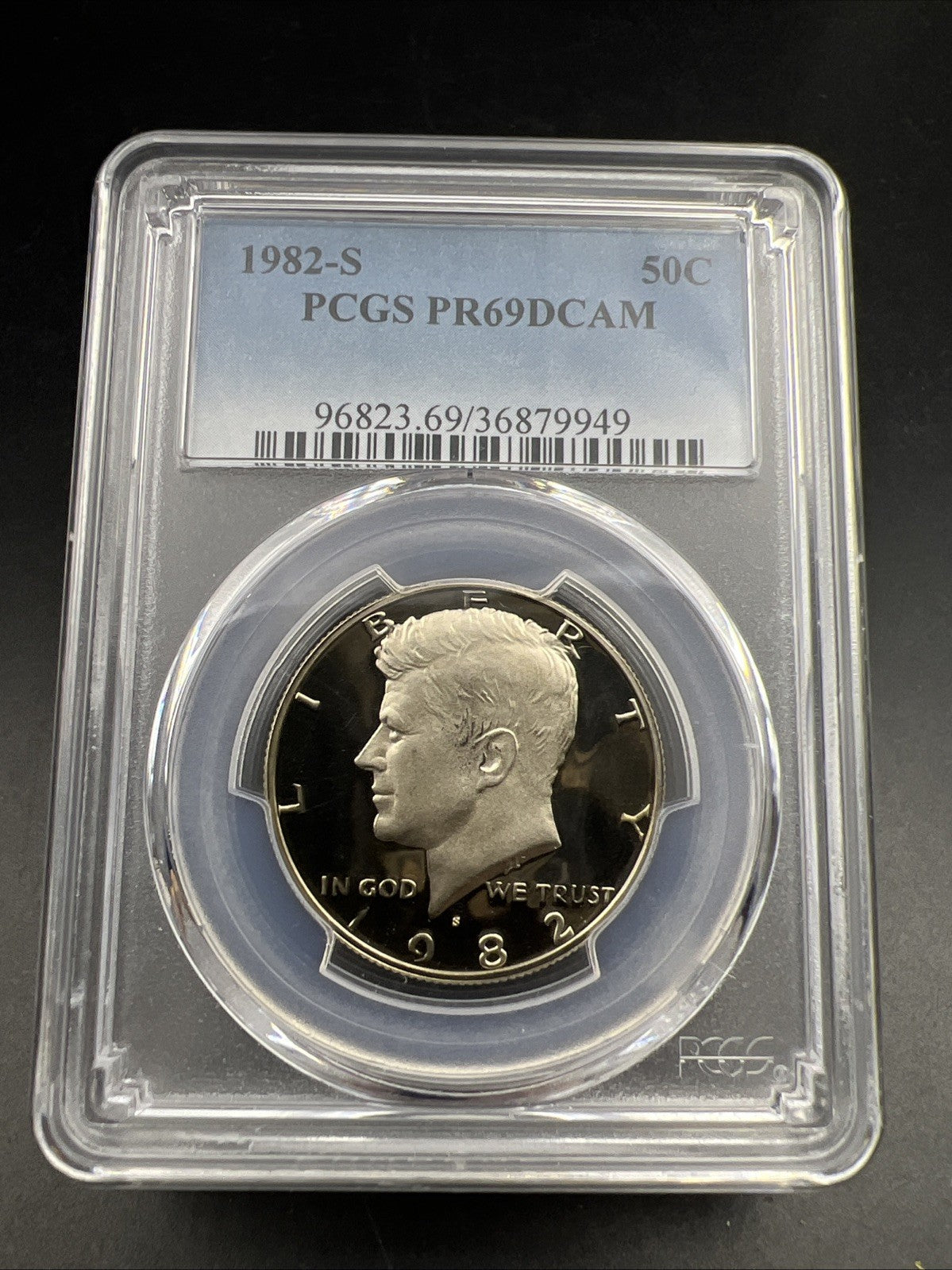 1982 S 50c Kennedy Proof Half Dollar Coin Copper Nickel PR69 DCAM PCGS #949