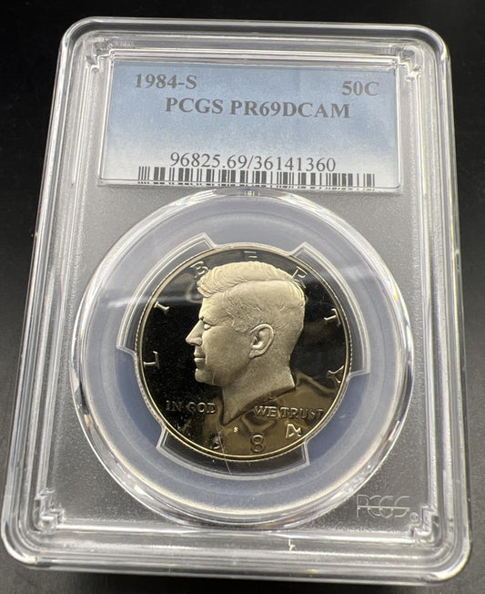 1984 S 50c Kennedy Proof Half Dollar Coin Copper Nickel PR69 DCAM PCGS #360