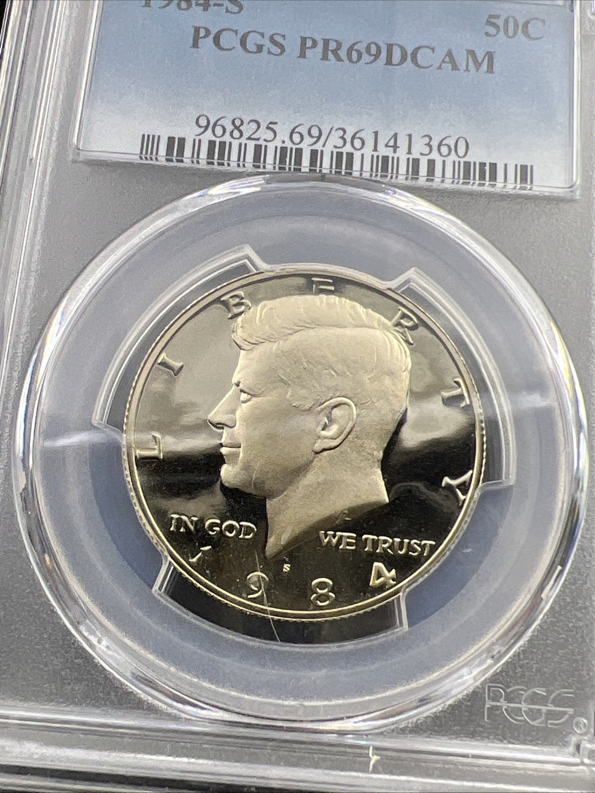 1984 S 50c Kennedy Proof Half Dollar Coin Copper Nickel PR69 DCAM PCGS #360