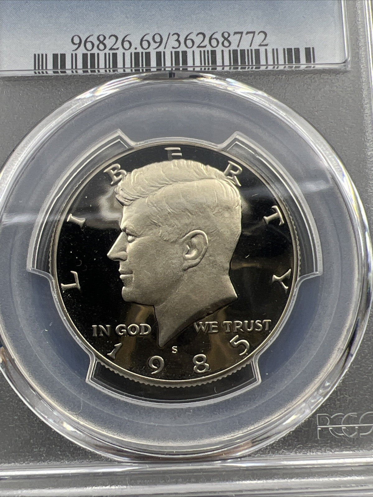 1985 S 50c Kennedy Proof Half Dollar Coin Copper Nickel PR69 DCAM PCGS #772