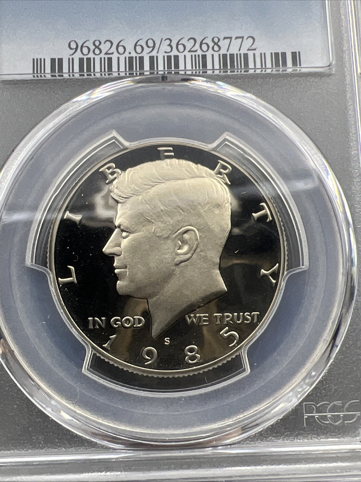1985 S 50c Kennedy Proof Half Dollar Coin Copper Nickel PR69 DCAM PCGS #772
