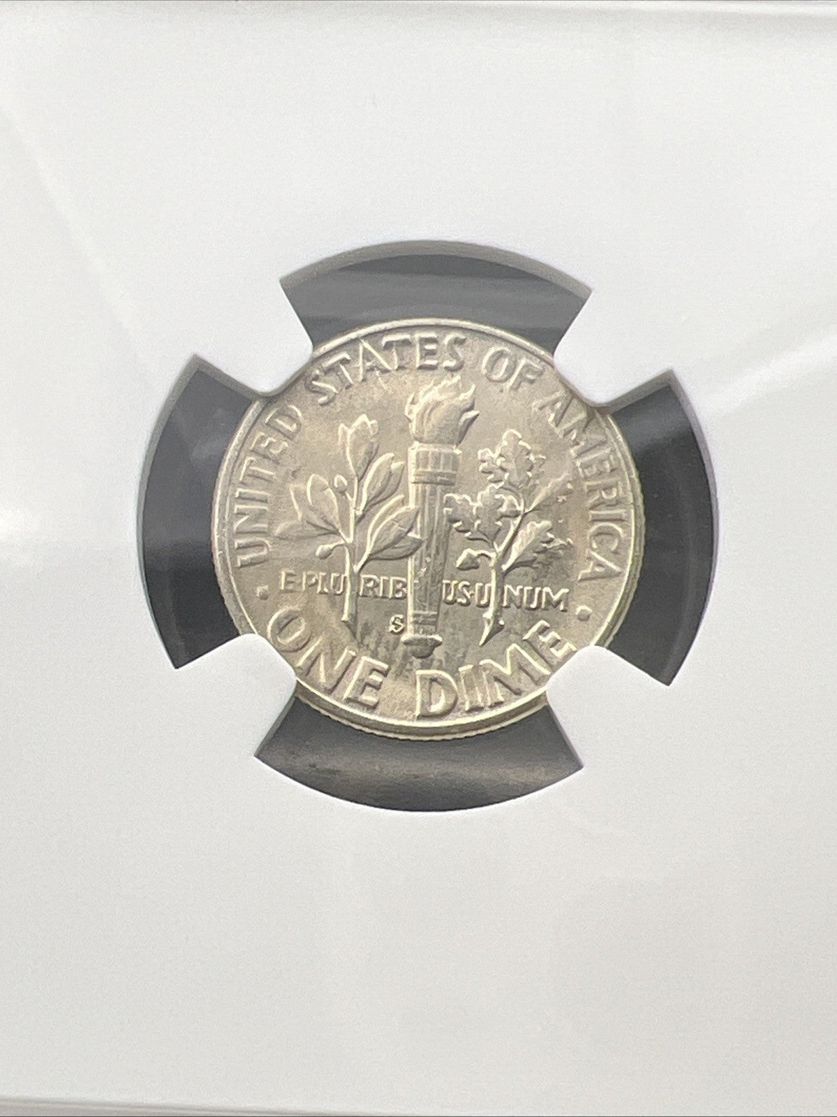 1955 S 10c Roosevelt Silver Dime Coin MS65 Gem BU Certified #026