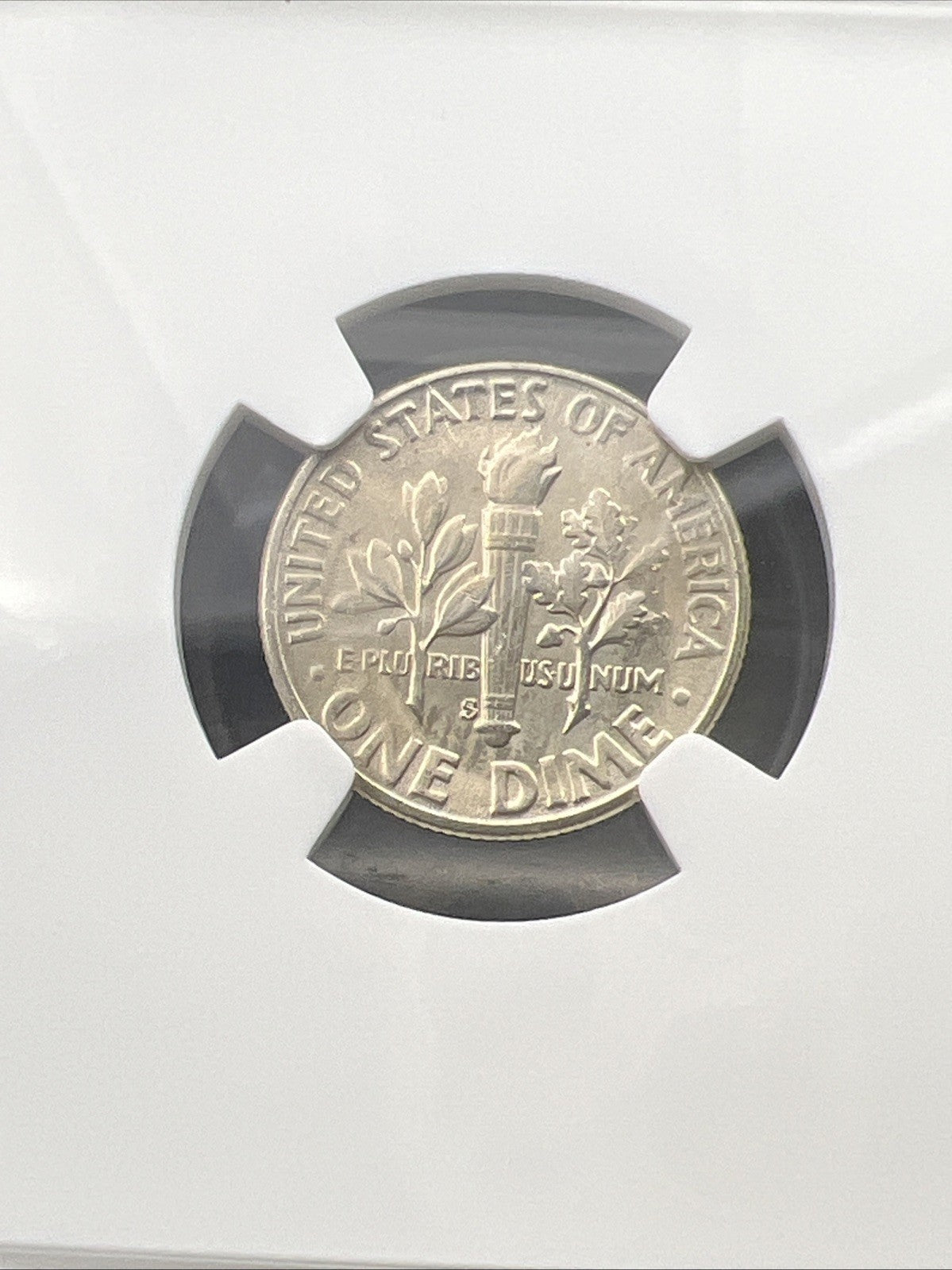 1955 S 10c Roosevelt Silver Dime Coin MS65 Gem BU Certified #026